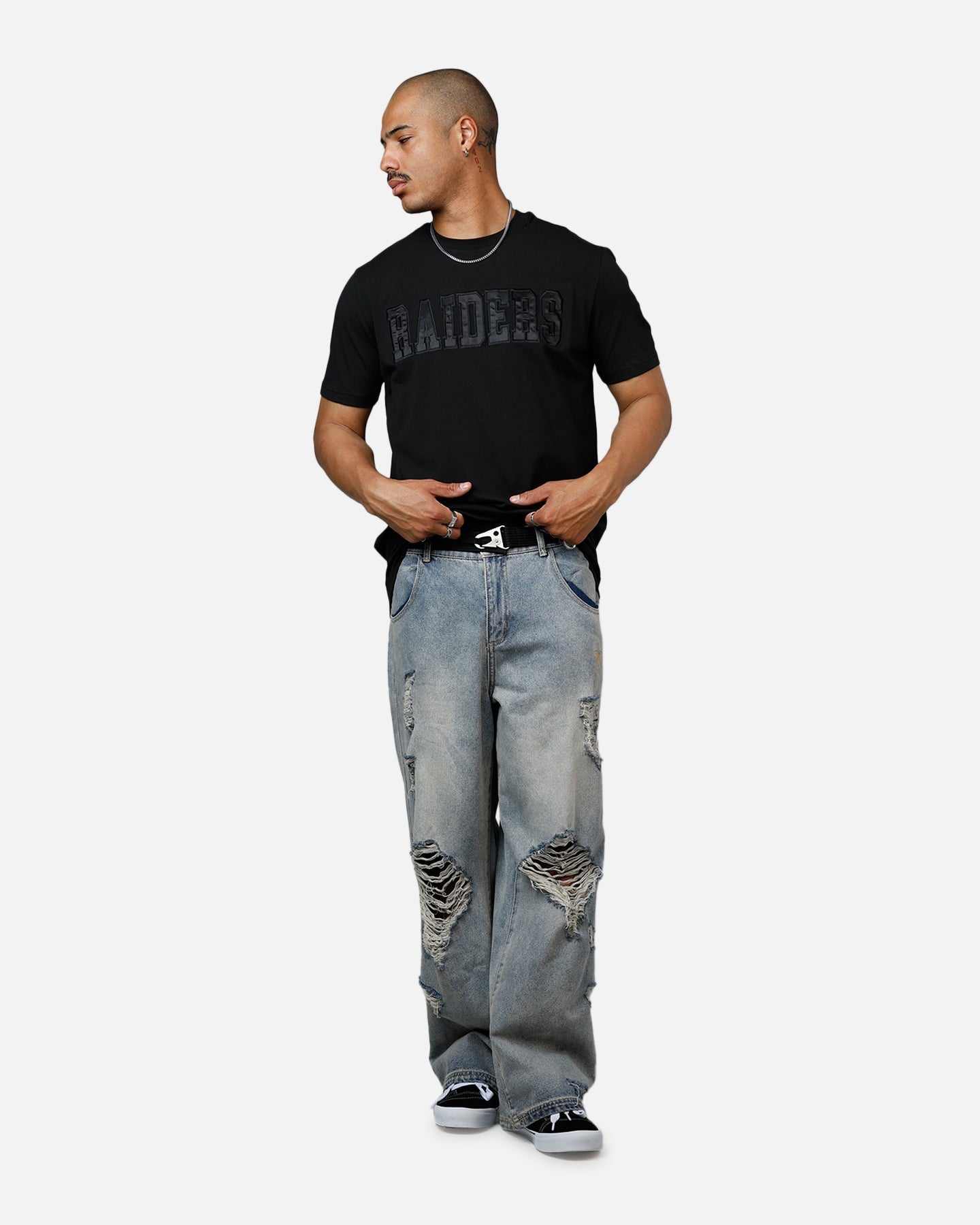 New Era Las Vegas Raiders Logo Select T-Shirt Black/Black