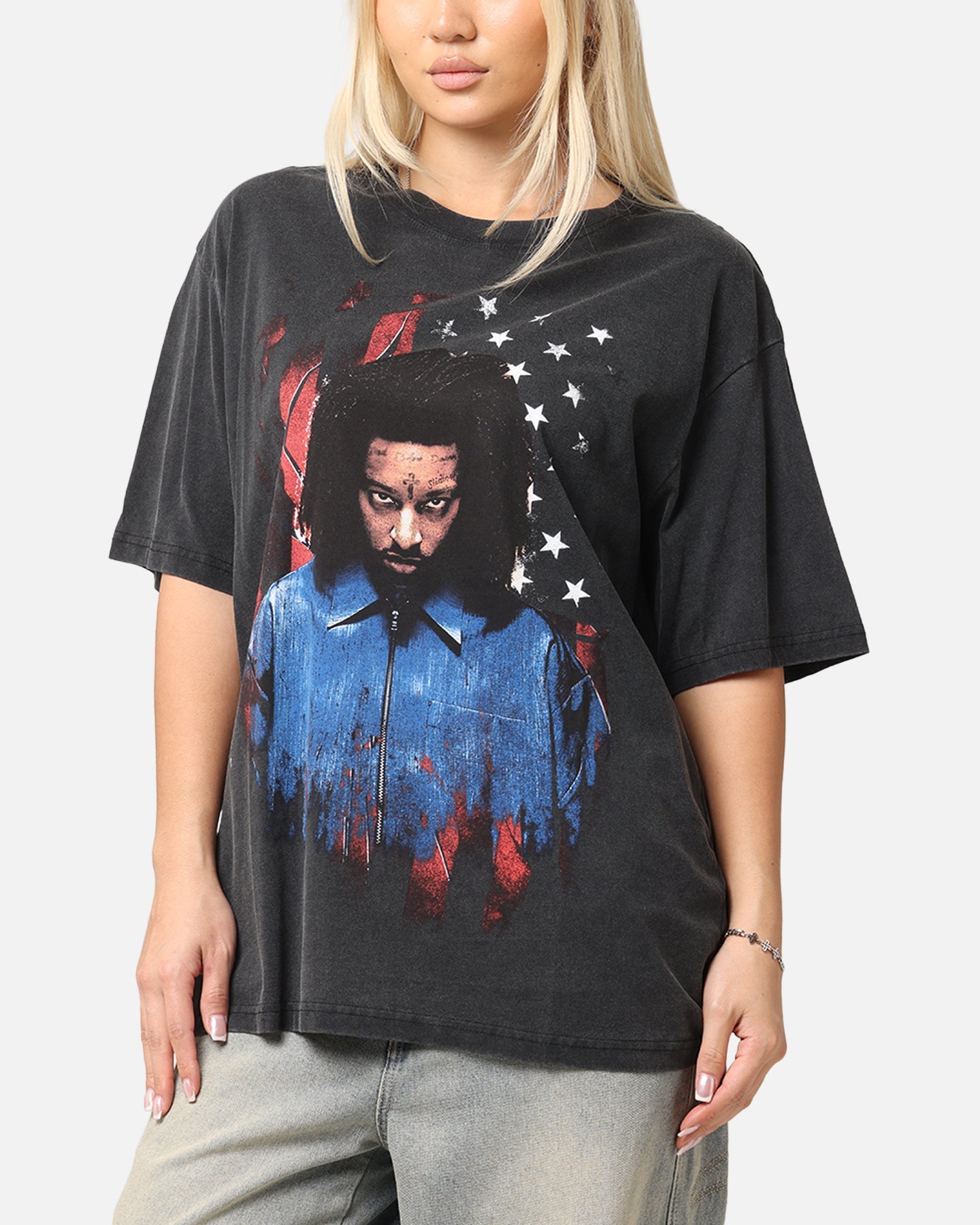 21 Savage Dream T-Shirt Washed Black Style001