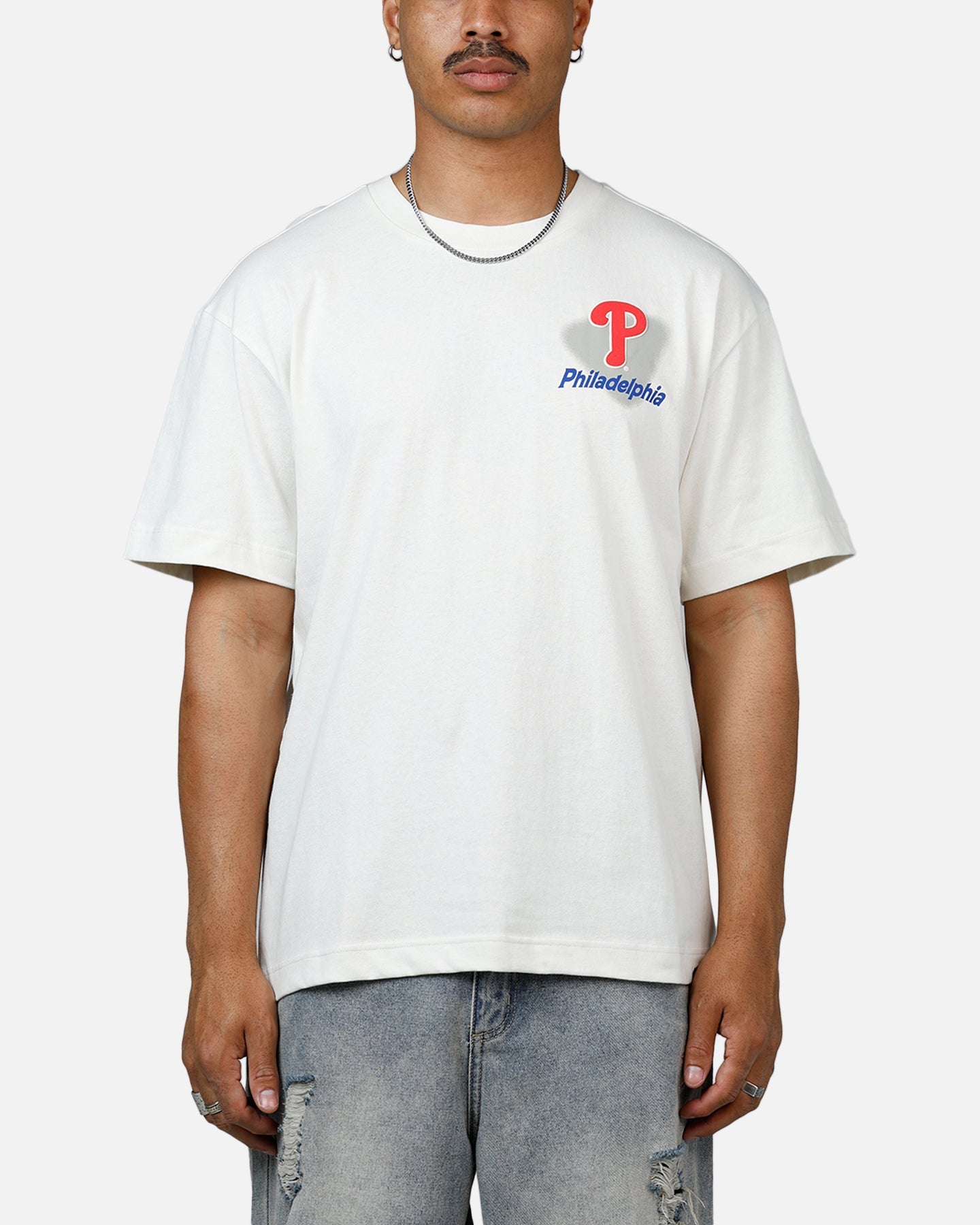 47 Brand Philadelphia Phillies All Fire T-Shirt White