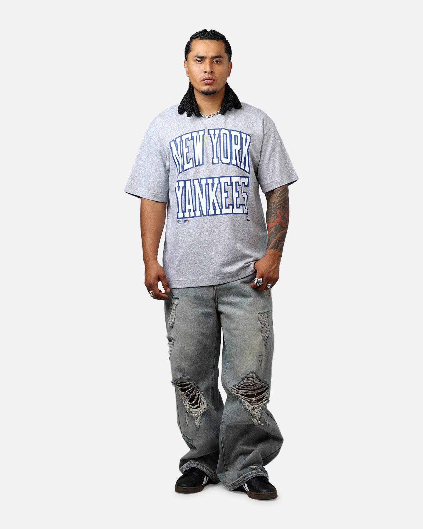 47 Brand New York Yankees Stack T-Shirt Grey