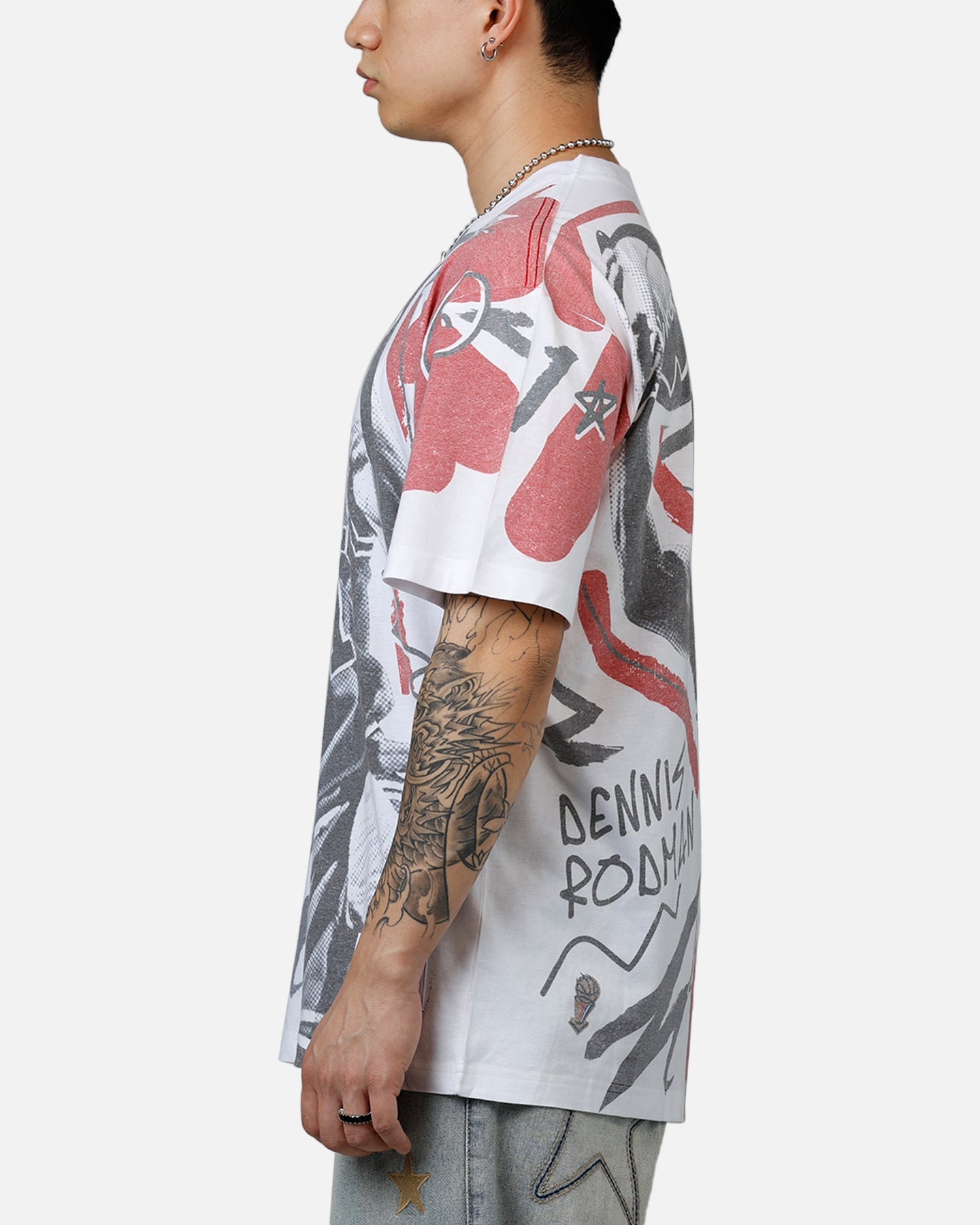 Mitchell & Ness Dennis Rodman Showstopper T-Shirt Red
