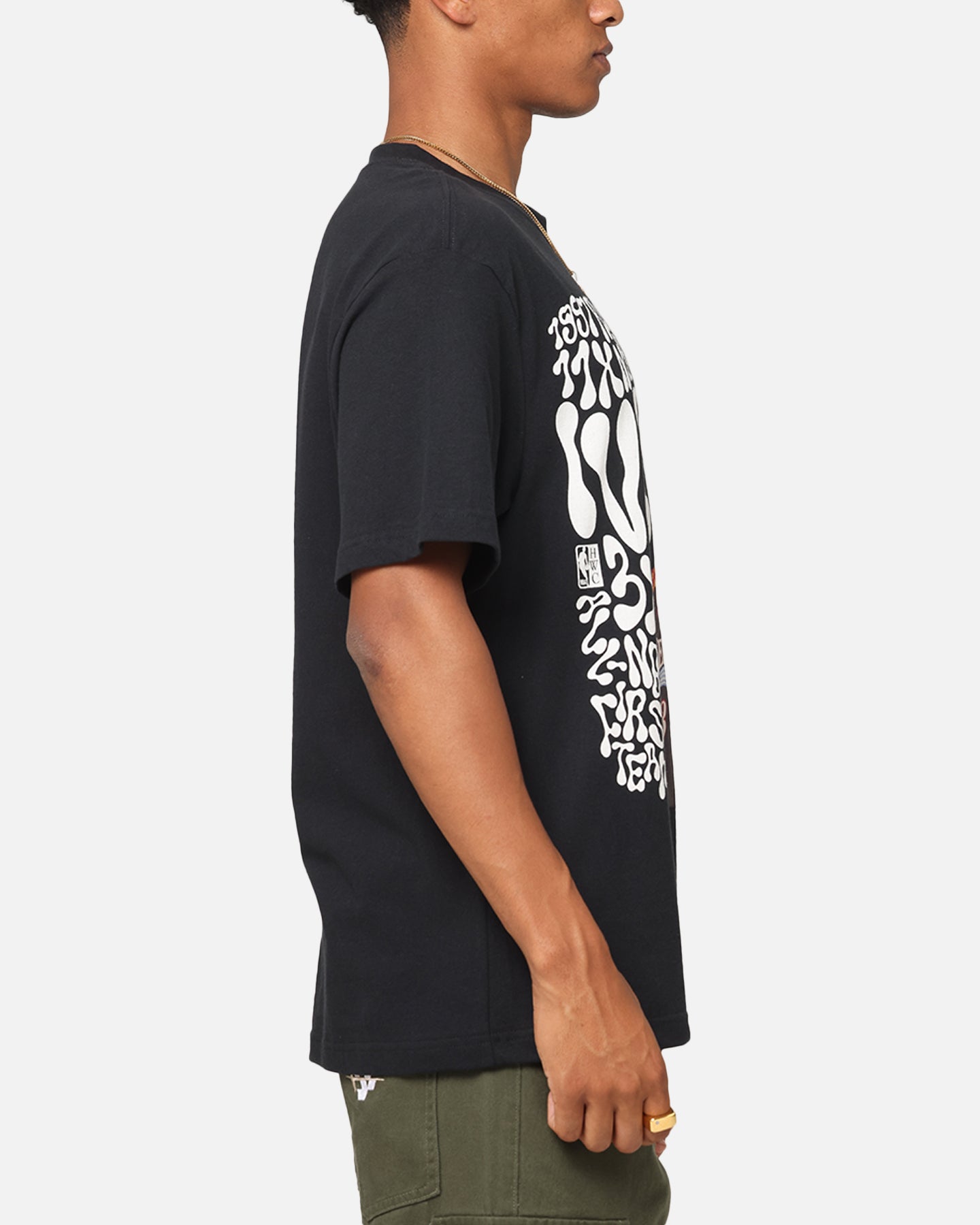 Mitchell & Ness Philadelphia 76ers Allen Iverson Player Abstract T-Shirt Faded Black