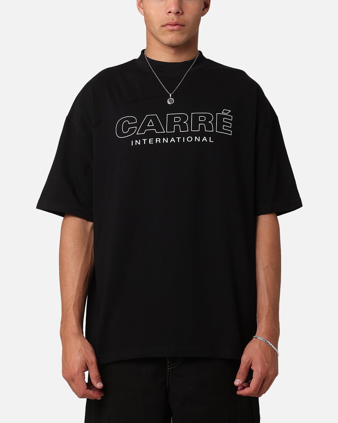 Carre Out Motion T-Shirt Black
