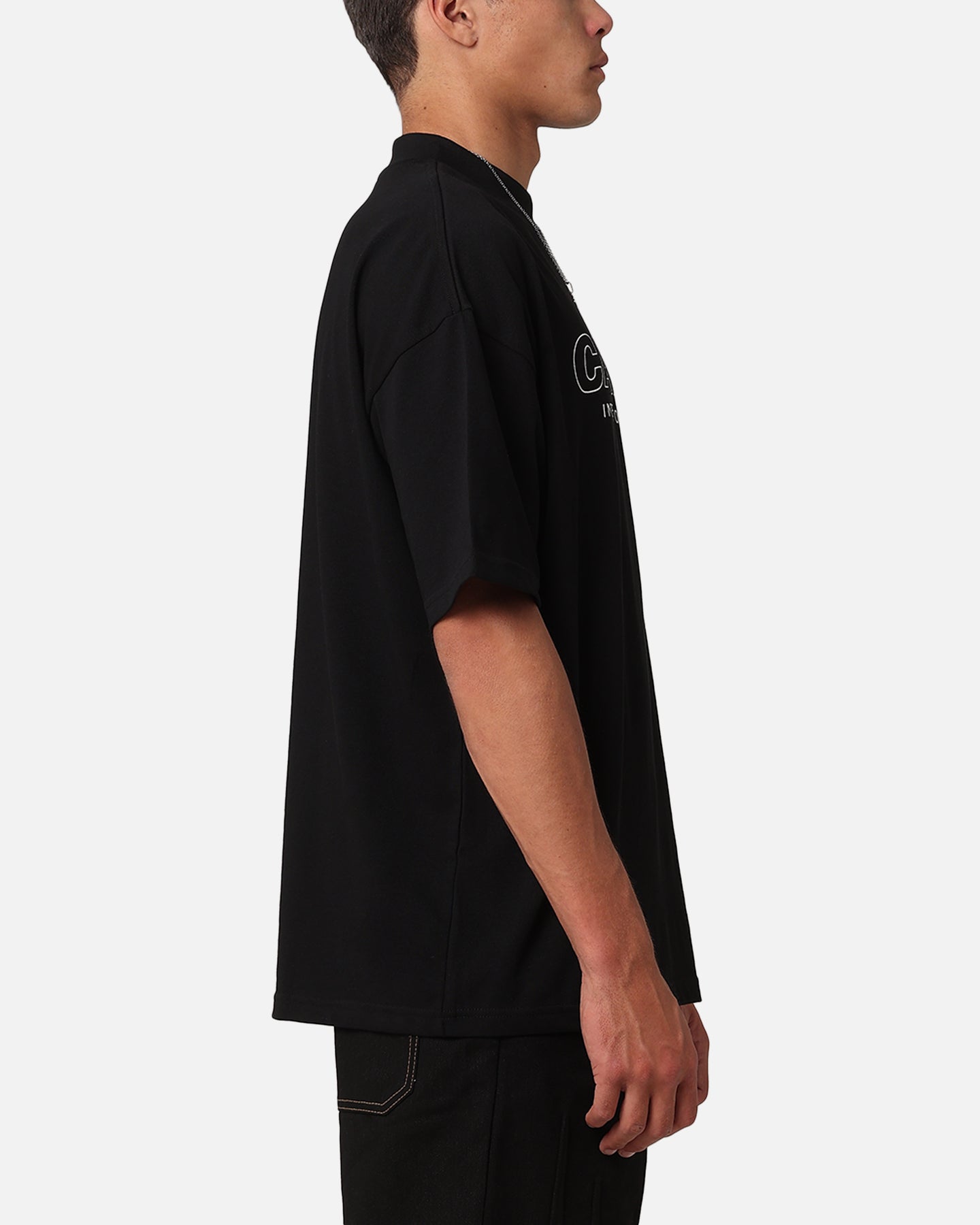 Carre Out Motion T-Shirt Black