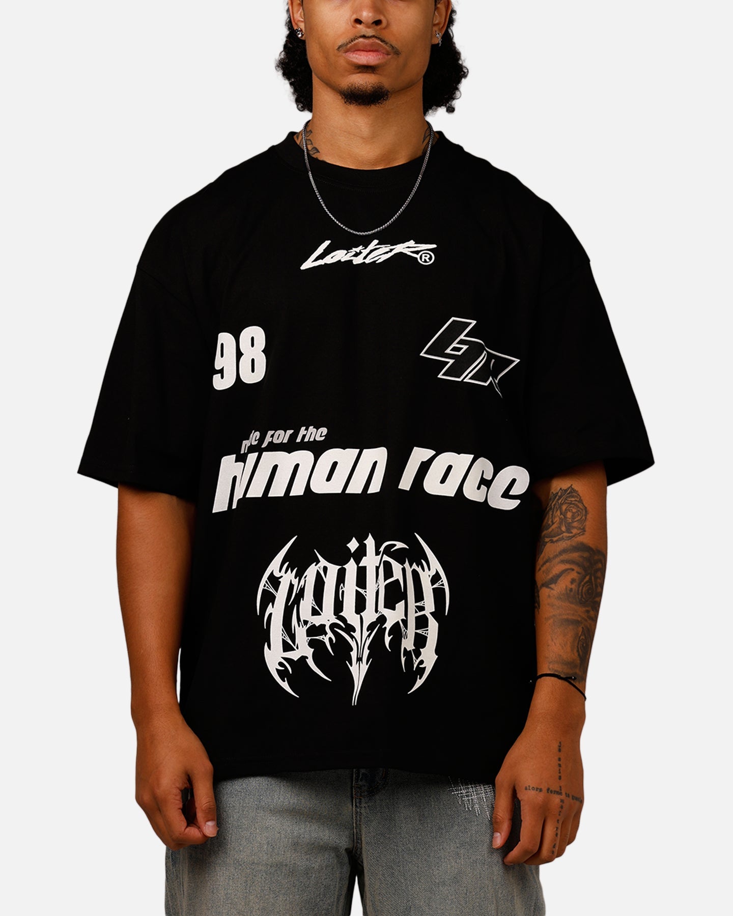Loiter Racer T-Shirt Black