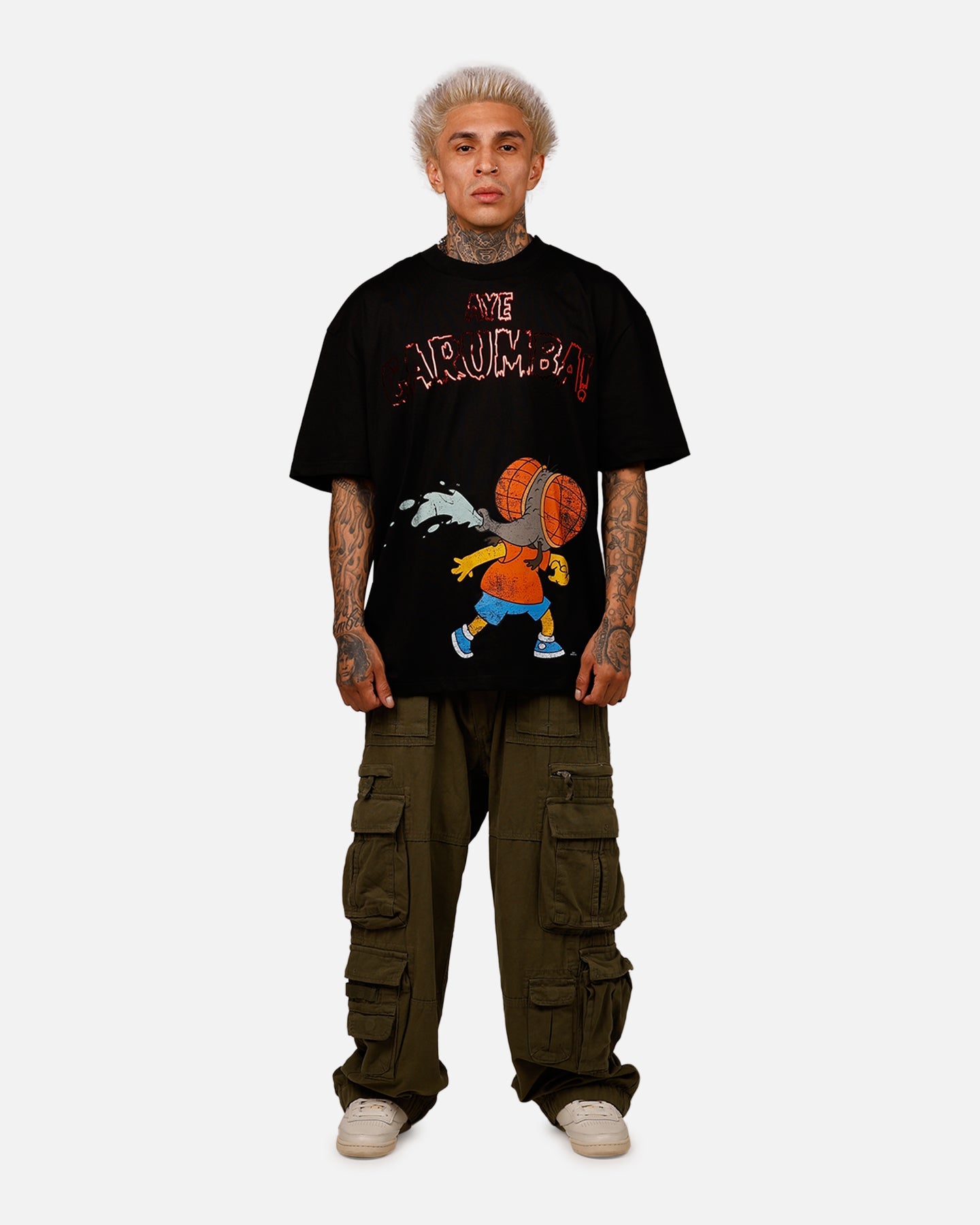 Freeze Max The Simpsons 'The Simpson Treehouse Of Horror' Ay Carumba T-Shirt Black