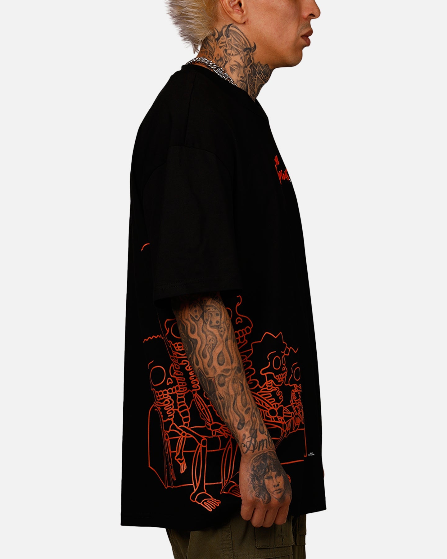 Freeze Max The Simpsons 'The Simpson Treehouse Of Horror' Skeleton T-Shirt Black