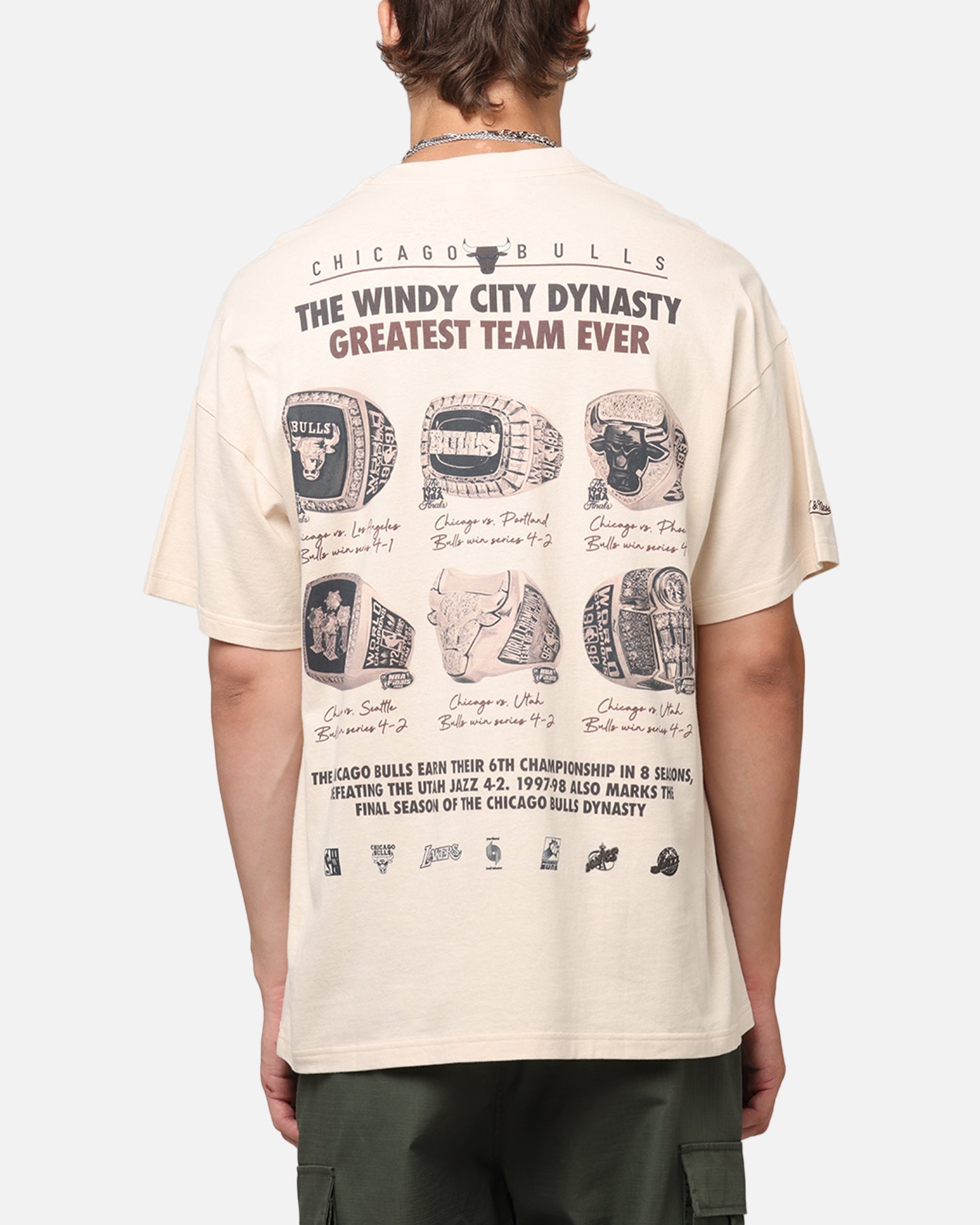 Mitchell & Ness Chicago Bulls Greatest Team T-Shirt Pink