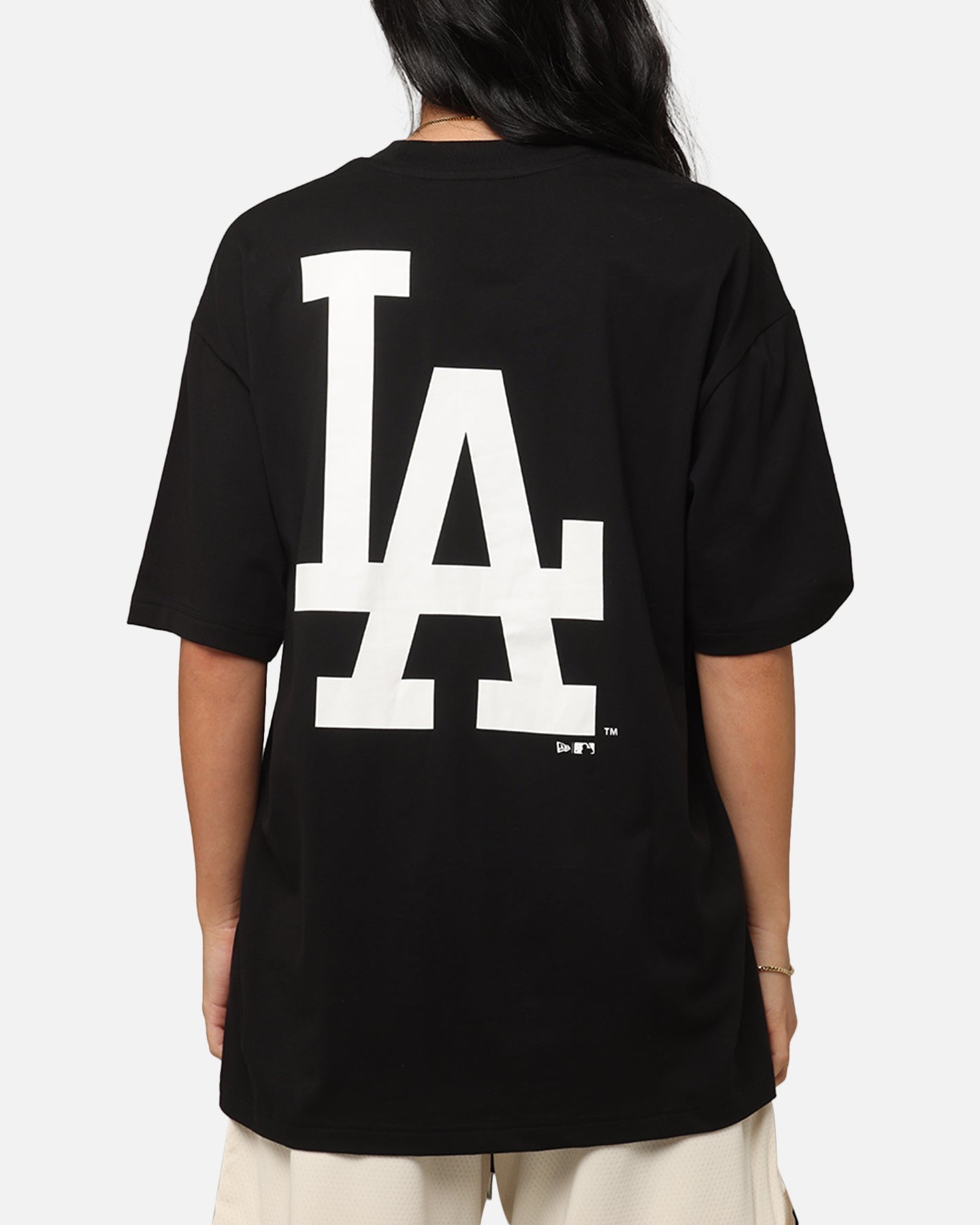 New Era Los Angeles Dodgers Rose Oversized T-Shirt Black Style001
