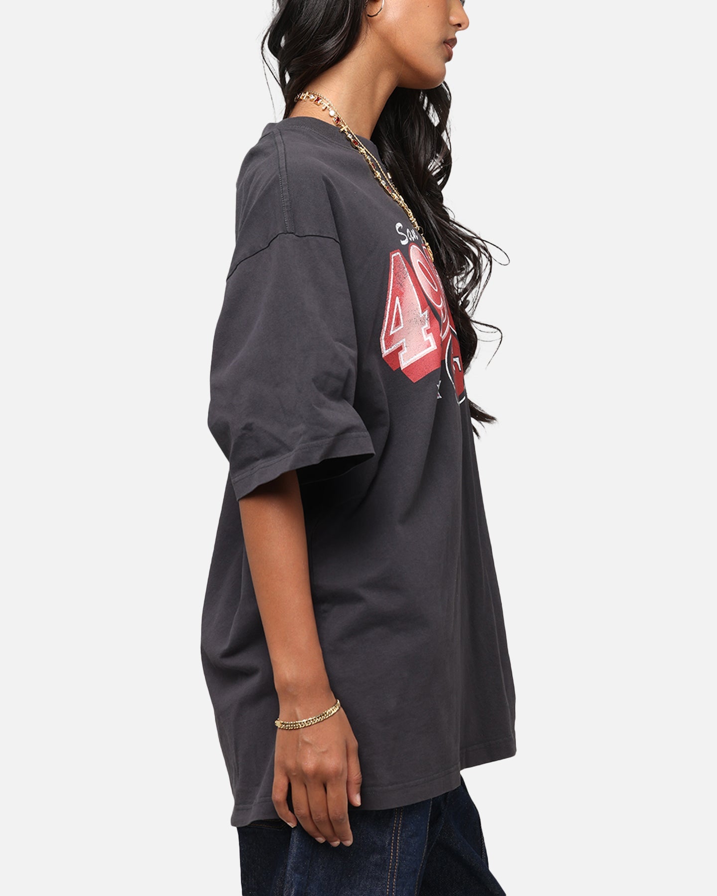 Mitchell & Ness San Francisco 49ers Arch T-Shirt Faded Black Style001