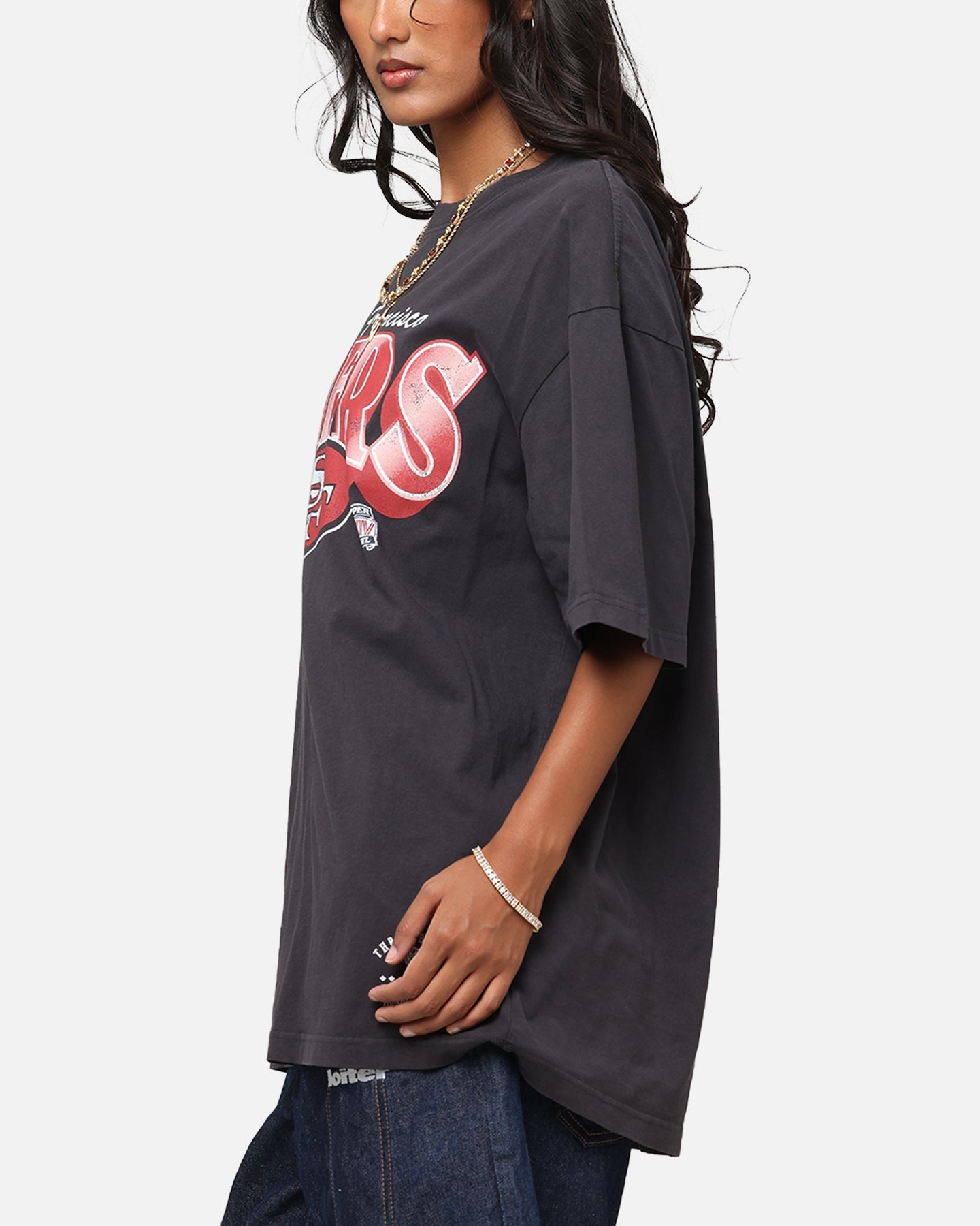 Mitchell & Ness San Francisco 49ers Arch T-Shirt Faded Black Style001