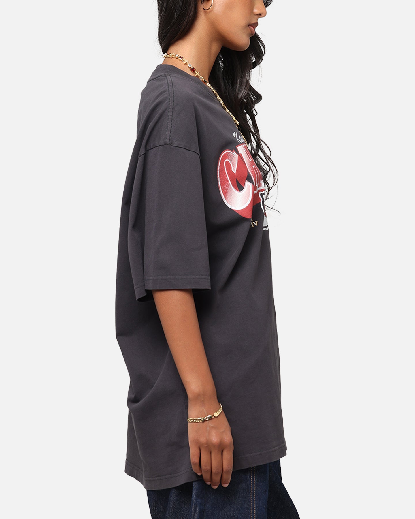 Mitchell & Ness Kansas City Chiefs Arch T-Shirt Faded Black Style001