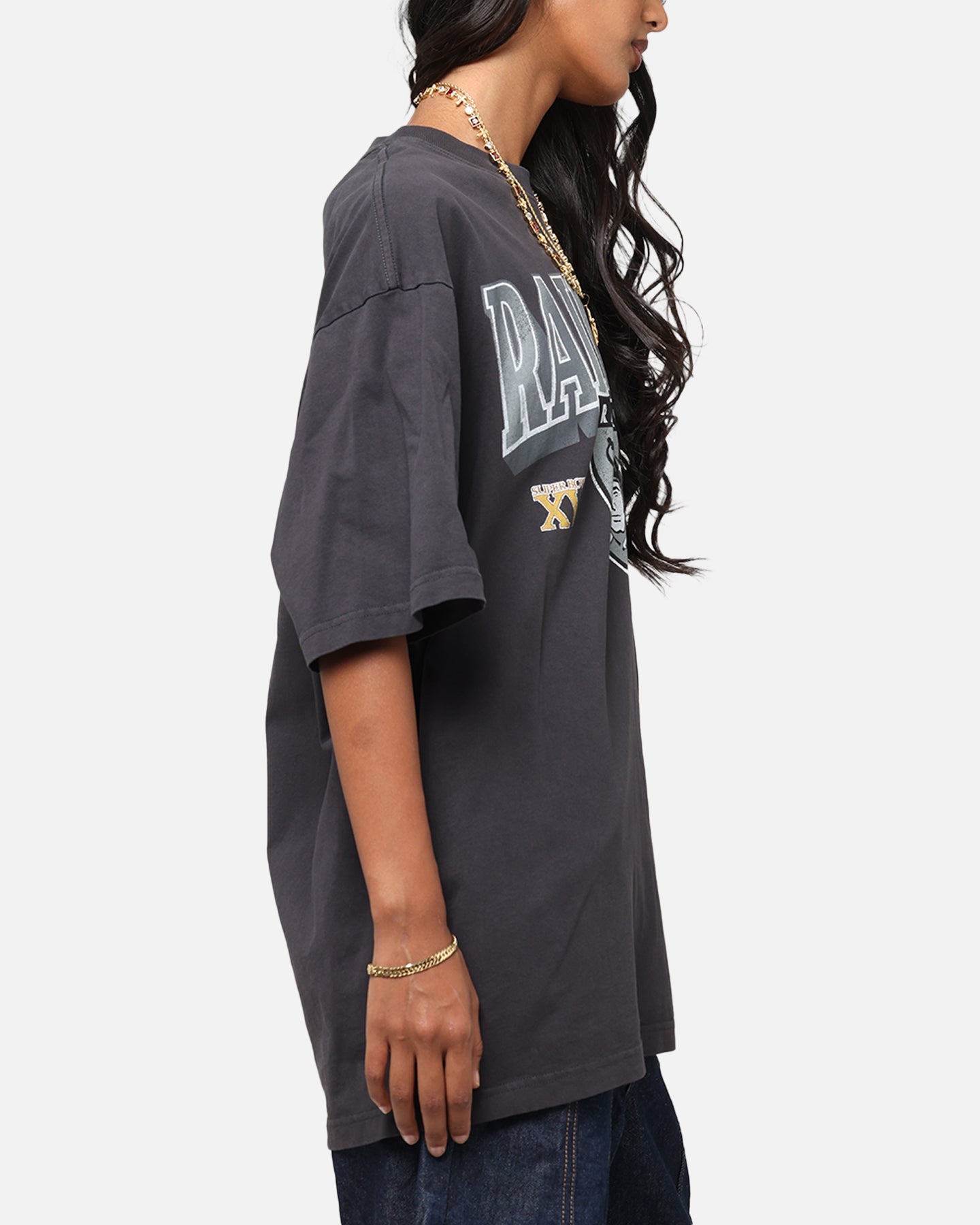 Mitchell & Ness Las Vegas Raiders Arch T-Shirt Faded Black Style001