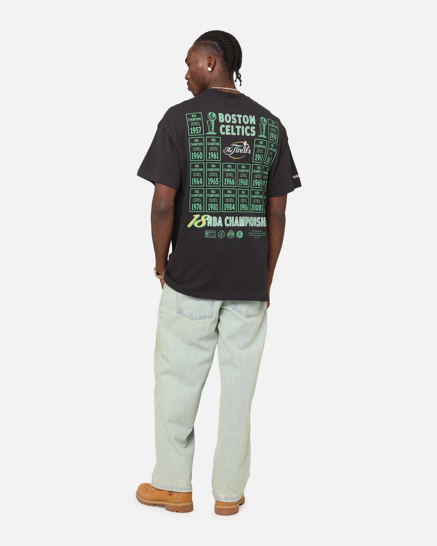 Mitchell & Ness Boston Celtics Champions Report "Champ Pack" T-Shirt Faded Black