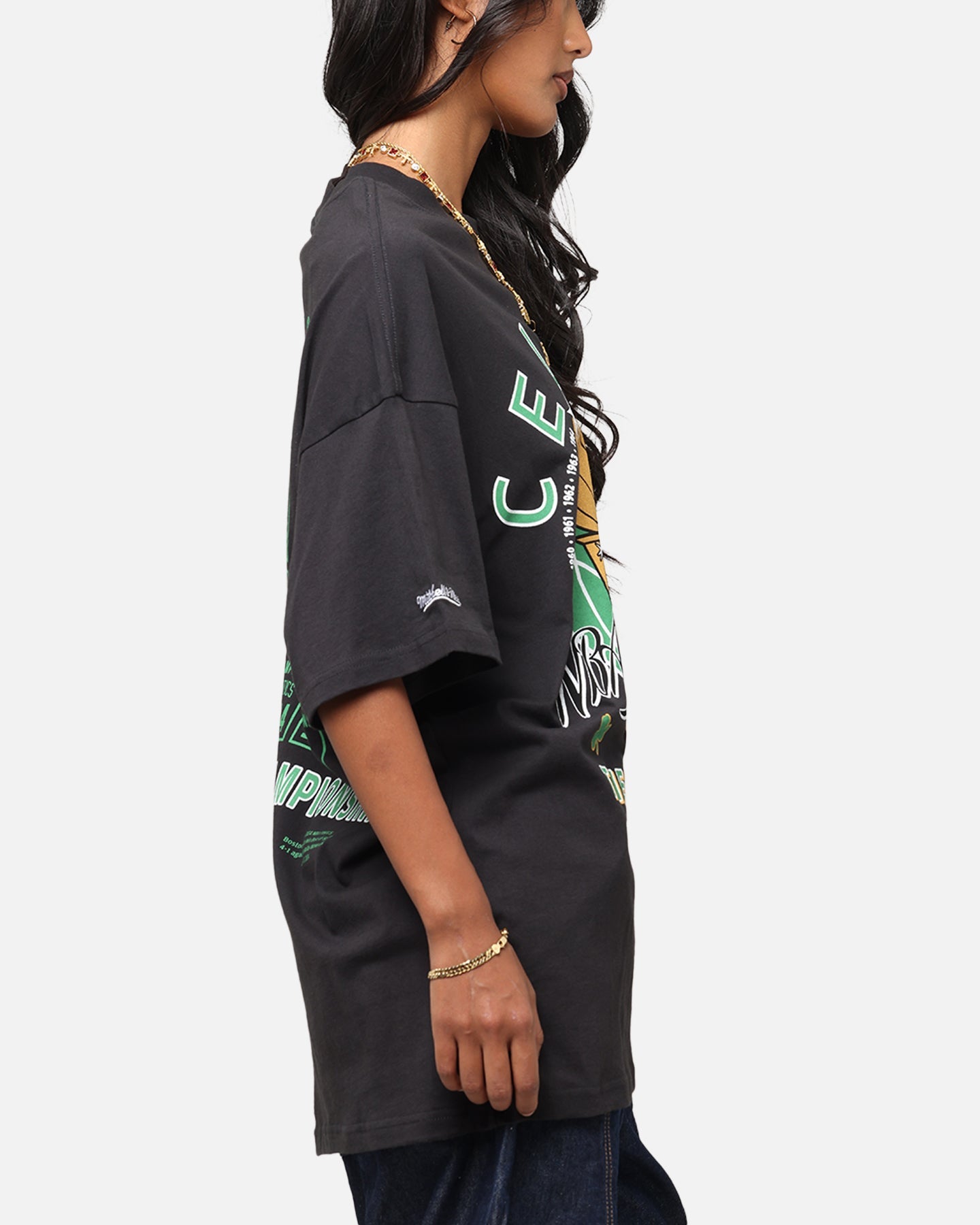 Mitchell & Ness Boston Celtics Champions Report "Champ Pack" T-Shirt Faded Black Style001