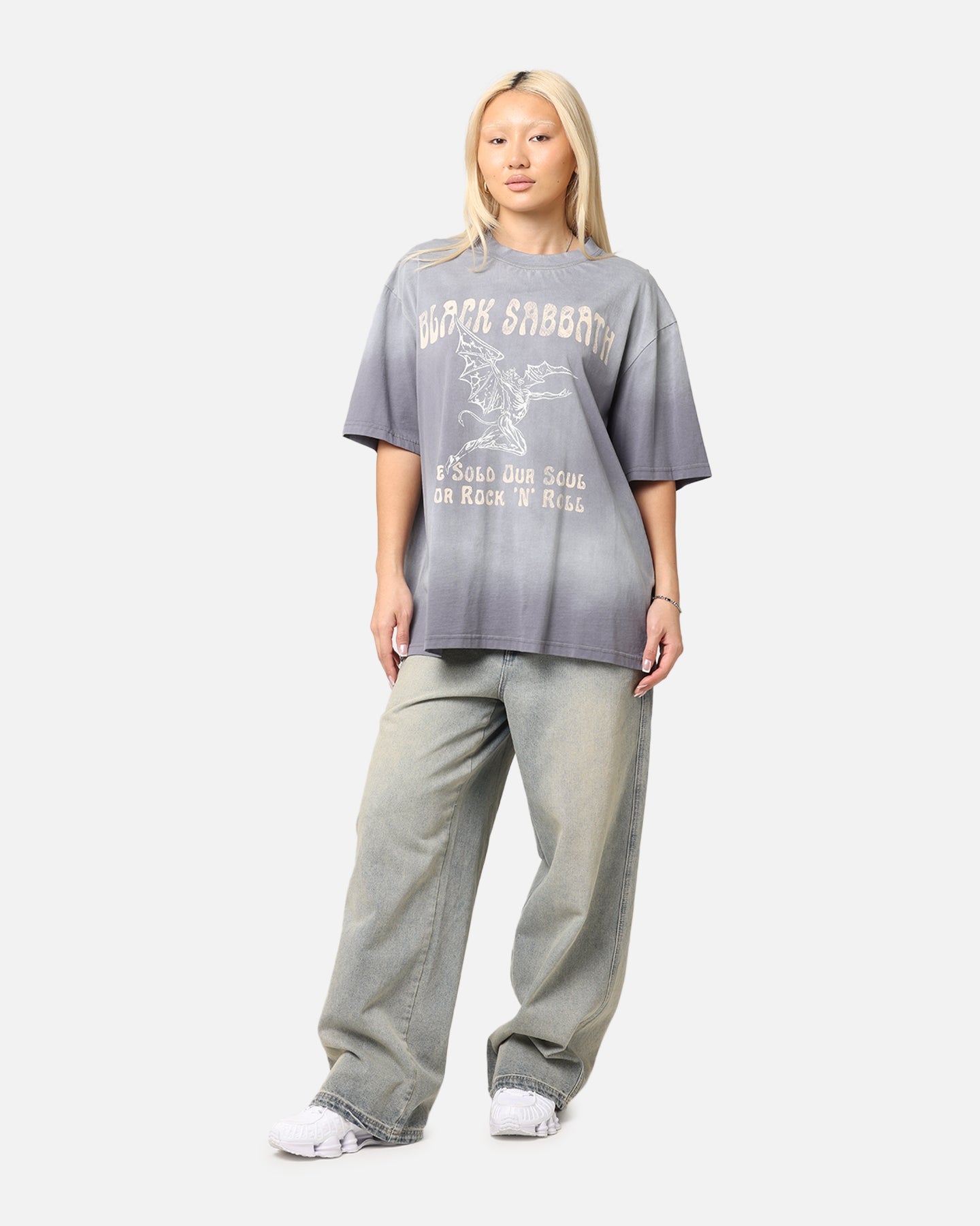 Black Sabbath Sold Our Soul T-Shirt Sun Washed Blue Style001