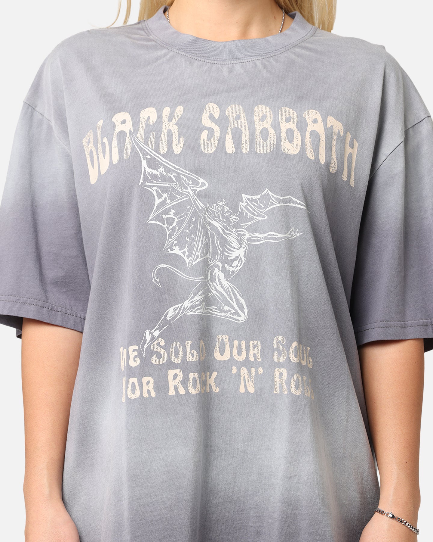 Black Sabbath Sold Our Soul T-Shirt Sun Washed Blue Style001