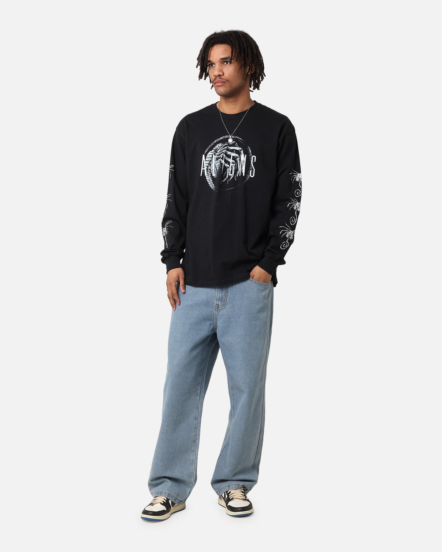Goat Crew Aliens Long Sleeve T-Shirt Black