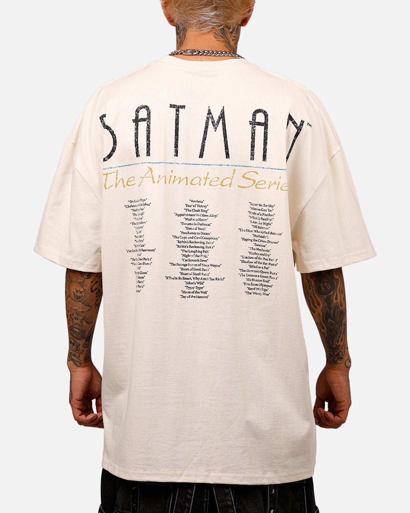American Thrift X DC 97' Batman Heavyweight T-Shirt Off White