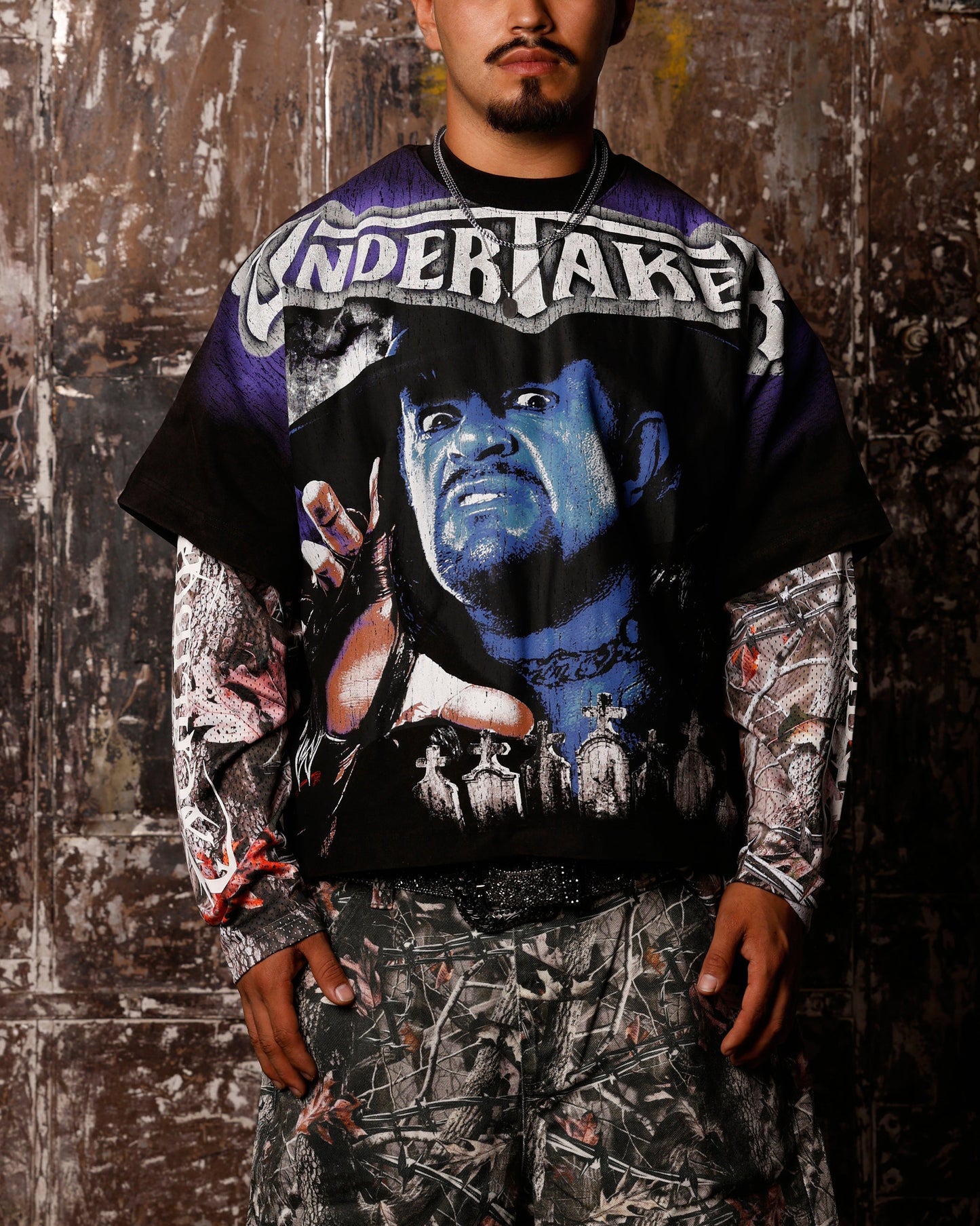 Loiter X WWE Undertaker Vintage T-Shirt Vintage Black