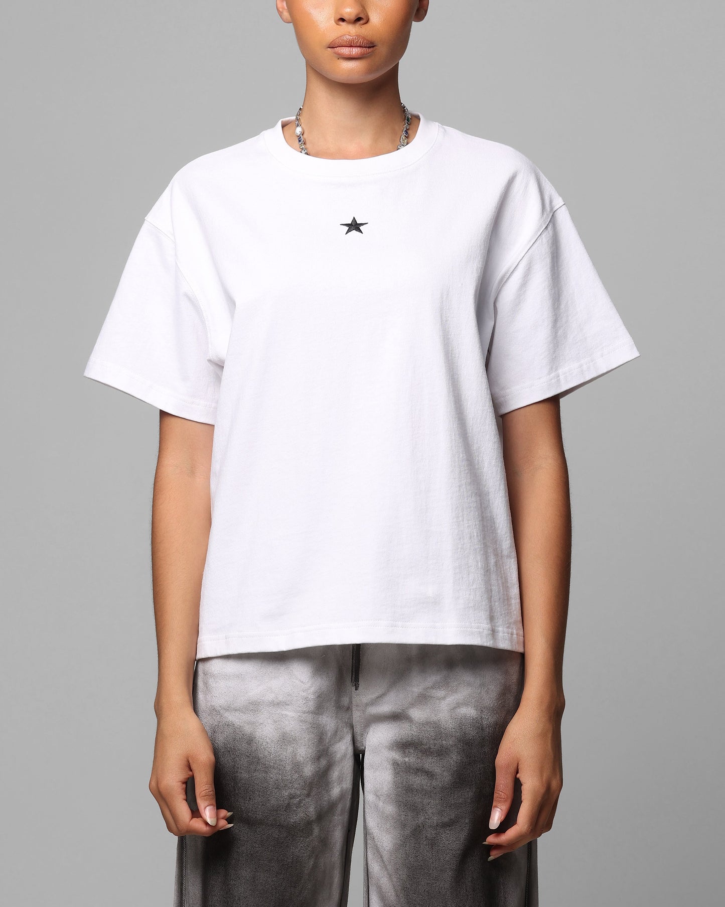 Loiter Boxer Fitted T-Shirt White Style001