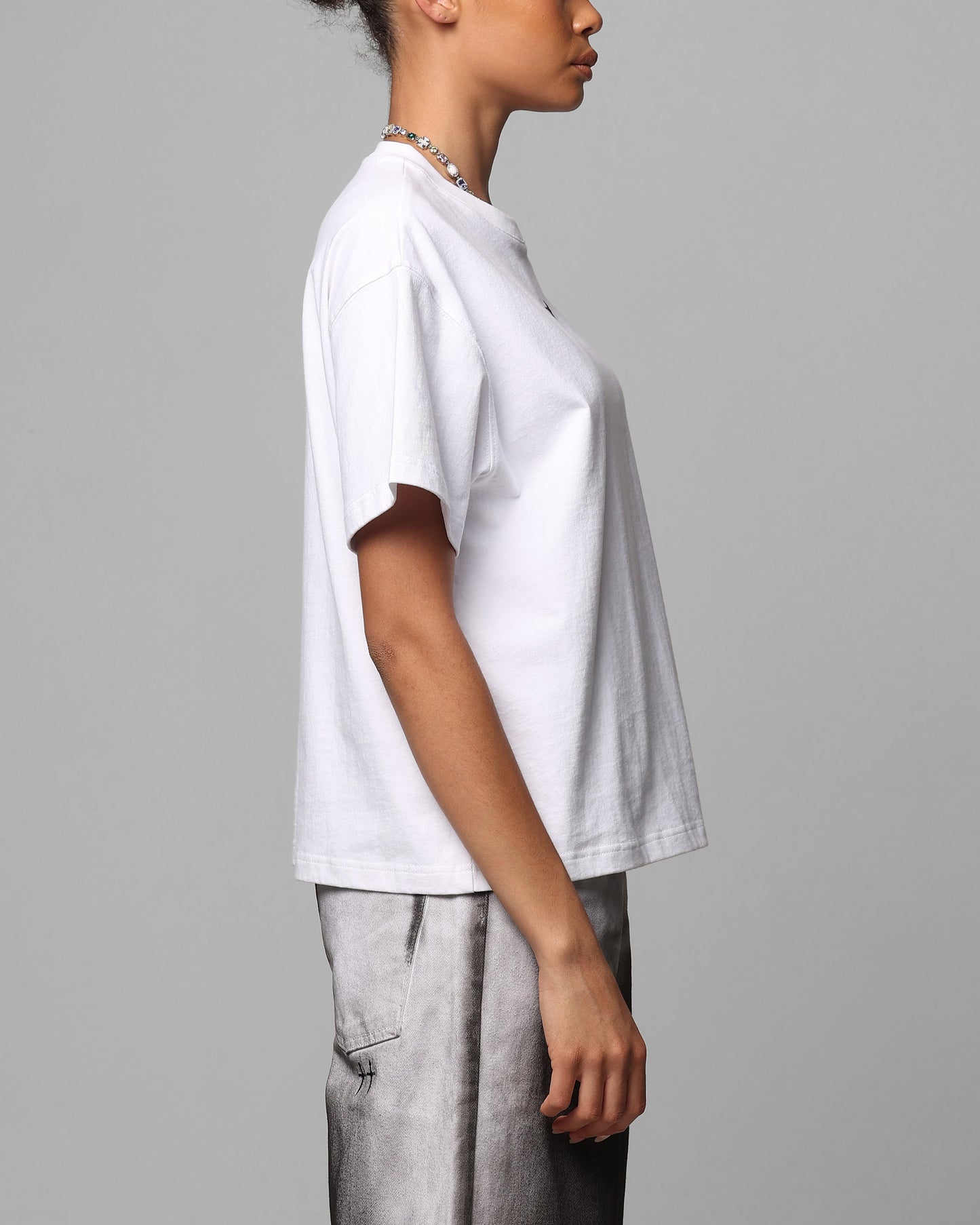 Loiter Boxer Fitted T-Shirt White Style001