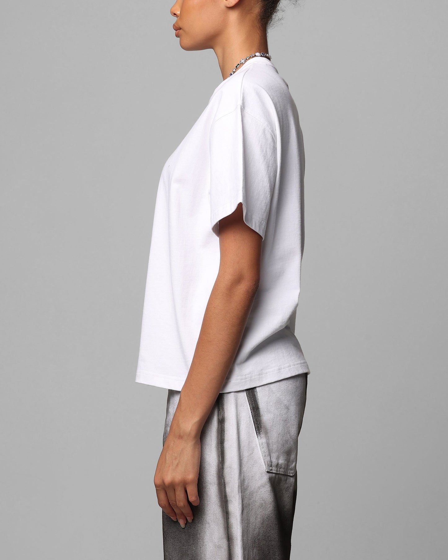 Loiter Boxer Fitted T-Shirt White Style001