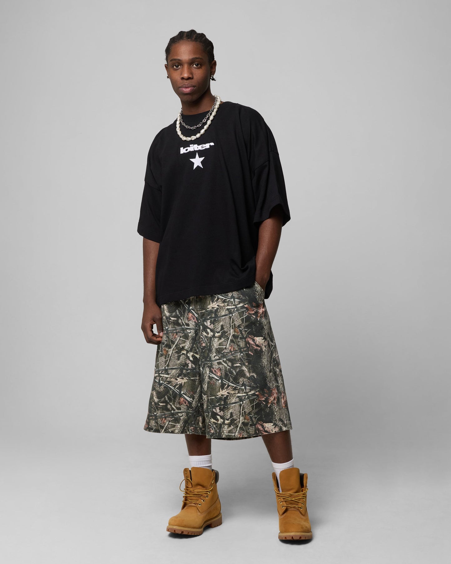 Loiter Premium Essentials Boxy T-Shirt Black