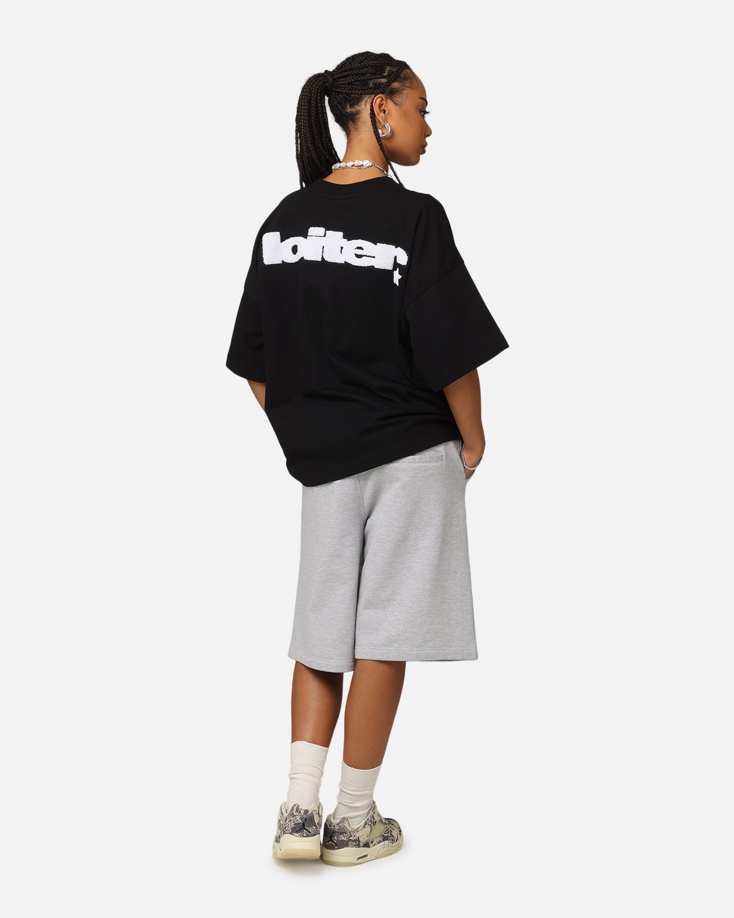 Loiter Premium Essentials Boxy T-Shirt Black Style001