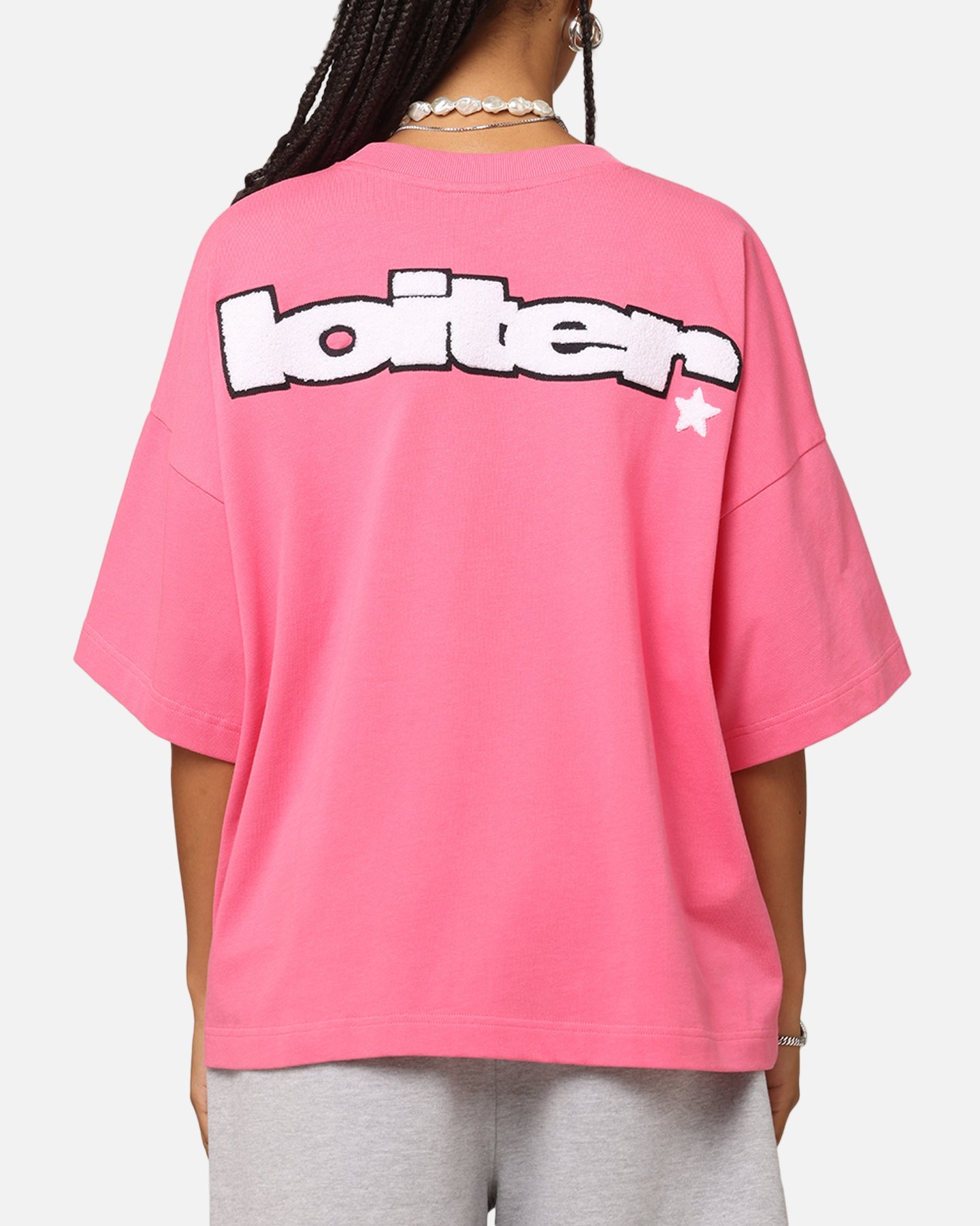 Loiter Premium Essentials Boxy T-Shirt Pink Style001