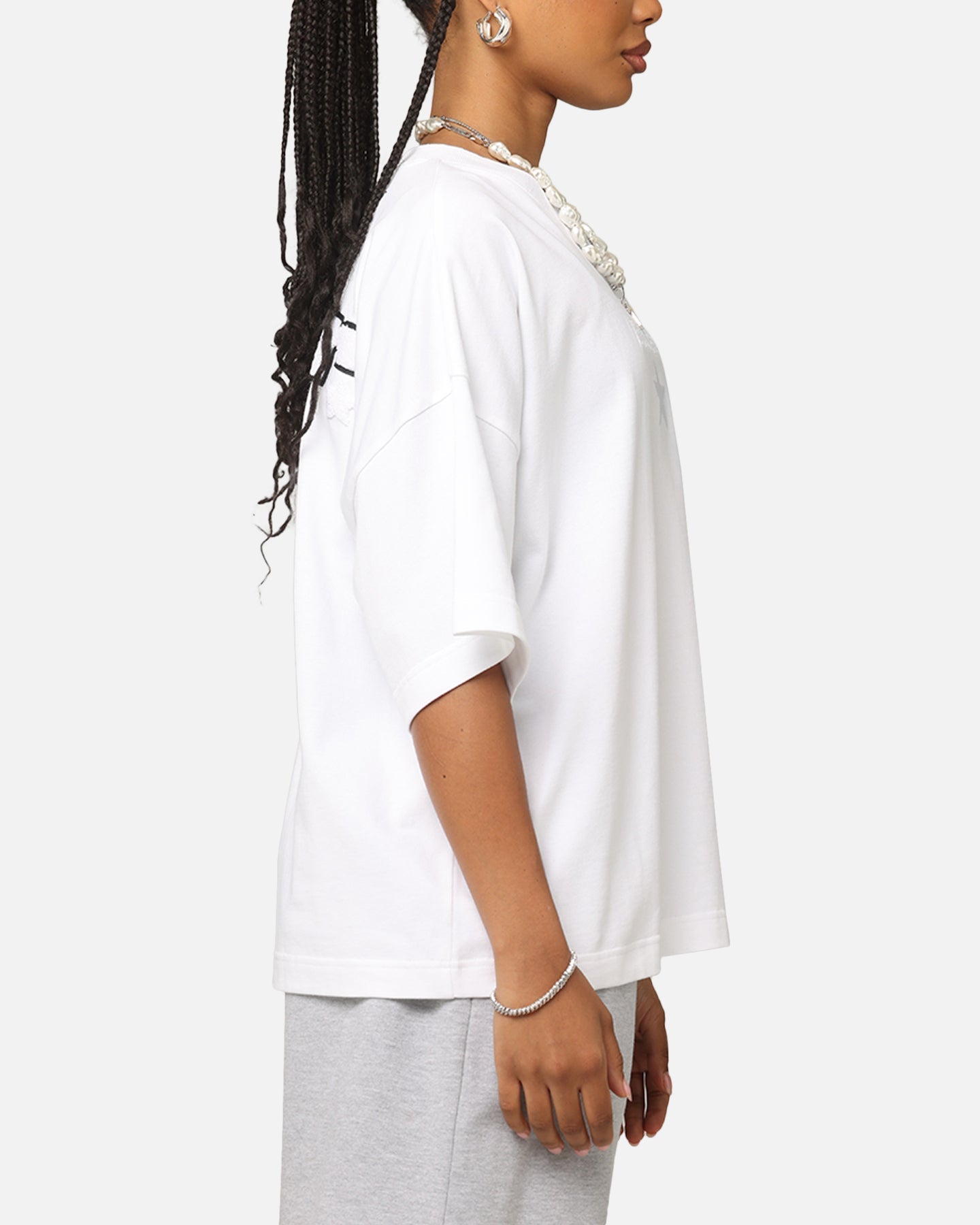 Loiter Premium Essentials Boxy T-Shirt White Style001