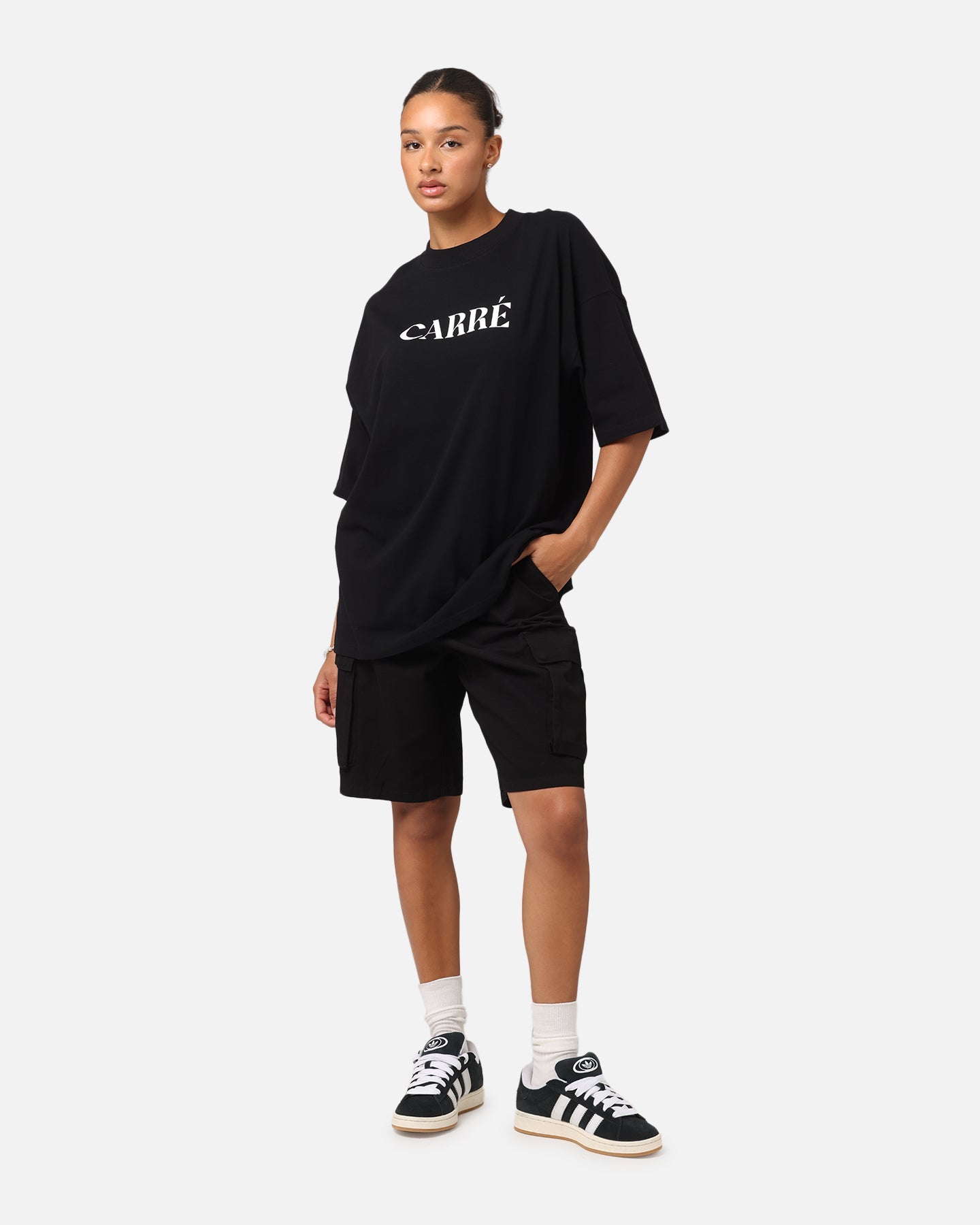 Carre Minimalist T-Shirt Black Style001