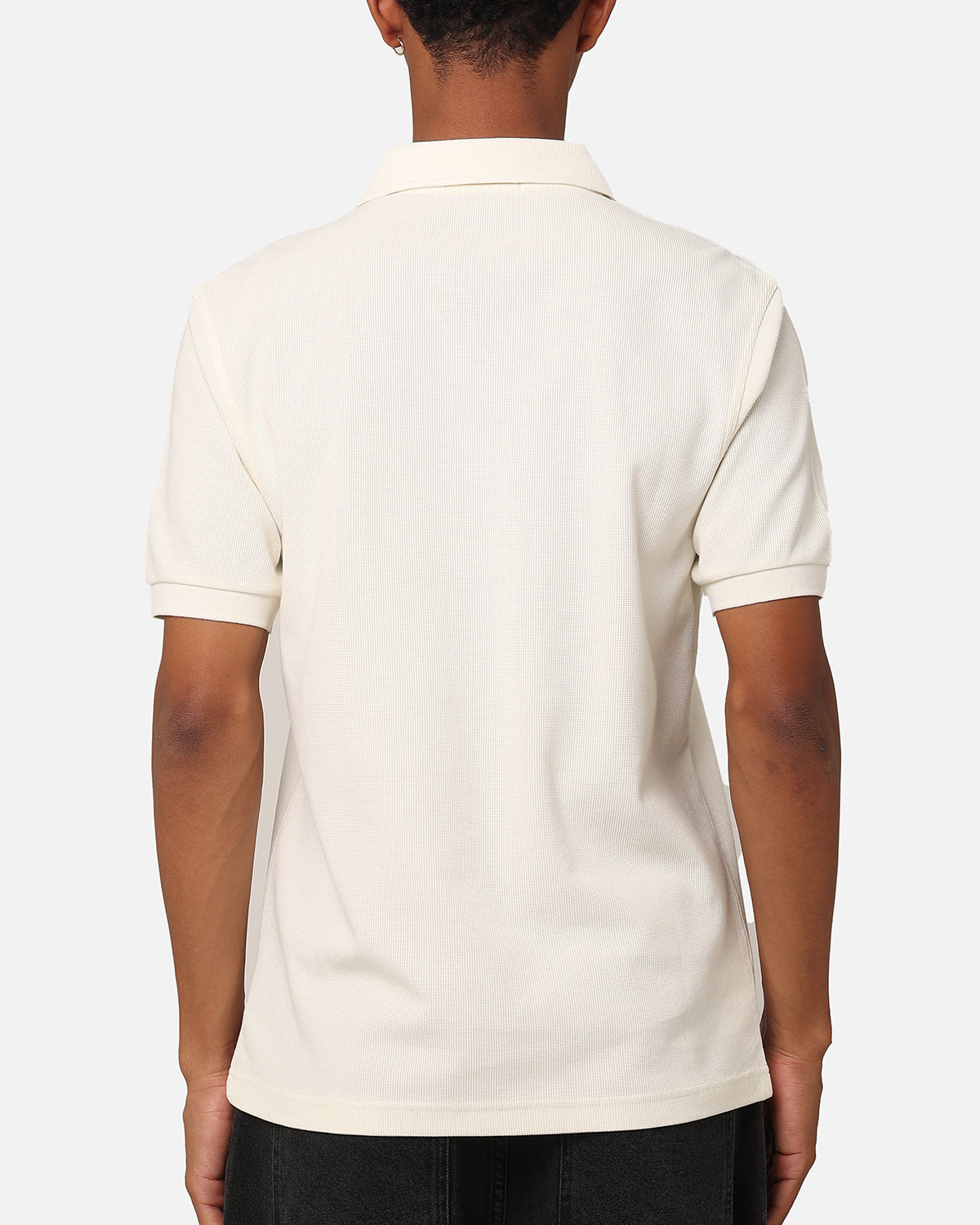 Fred Perry Open Waffle Polo Shirt Ecru
