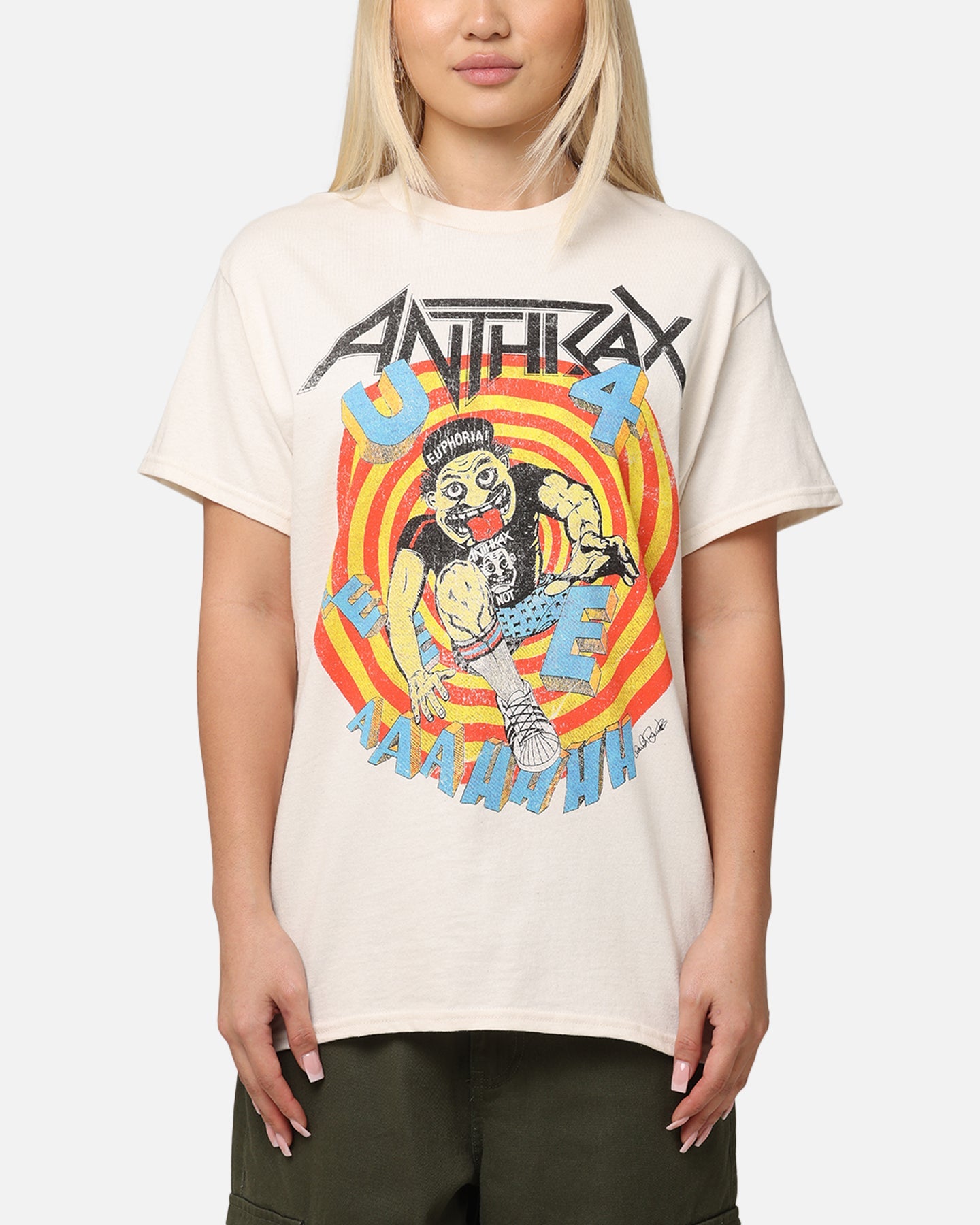 Anthrax U3EEEAAHH T-Shirt Natural Style001
