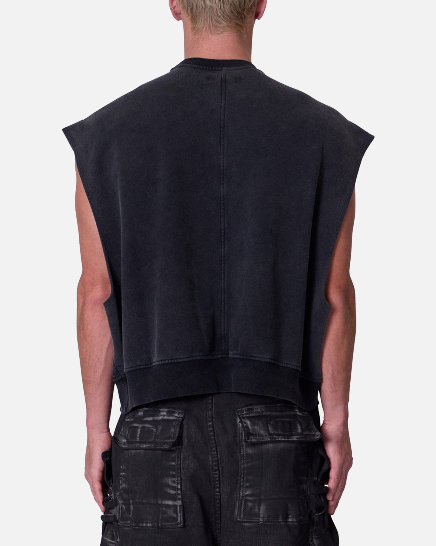 MNML Sleeveless Rag Shirt Washed Black