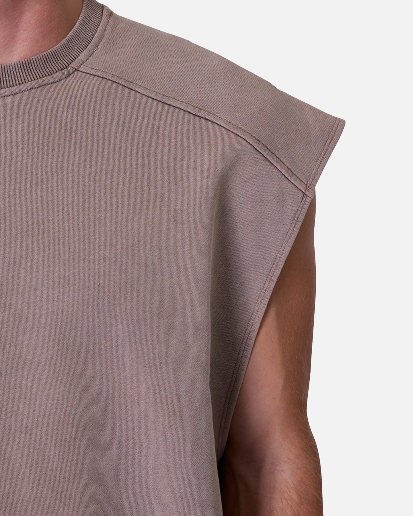 MNML Sleeveless Rag Shirt Washed Brown