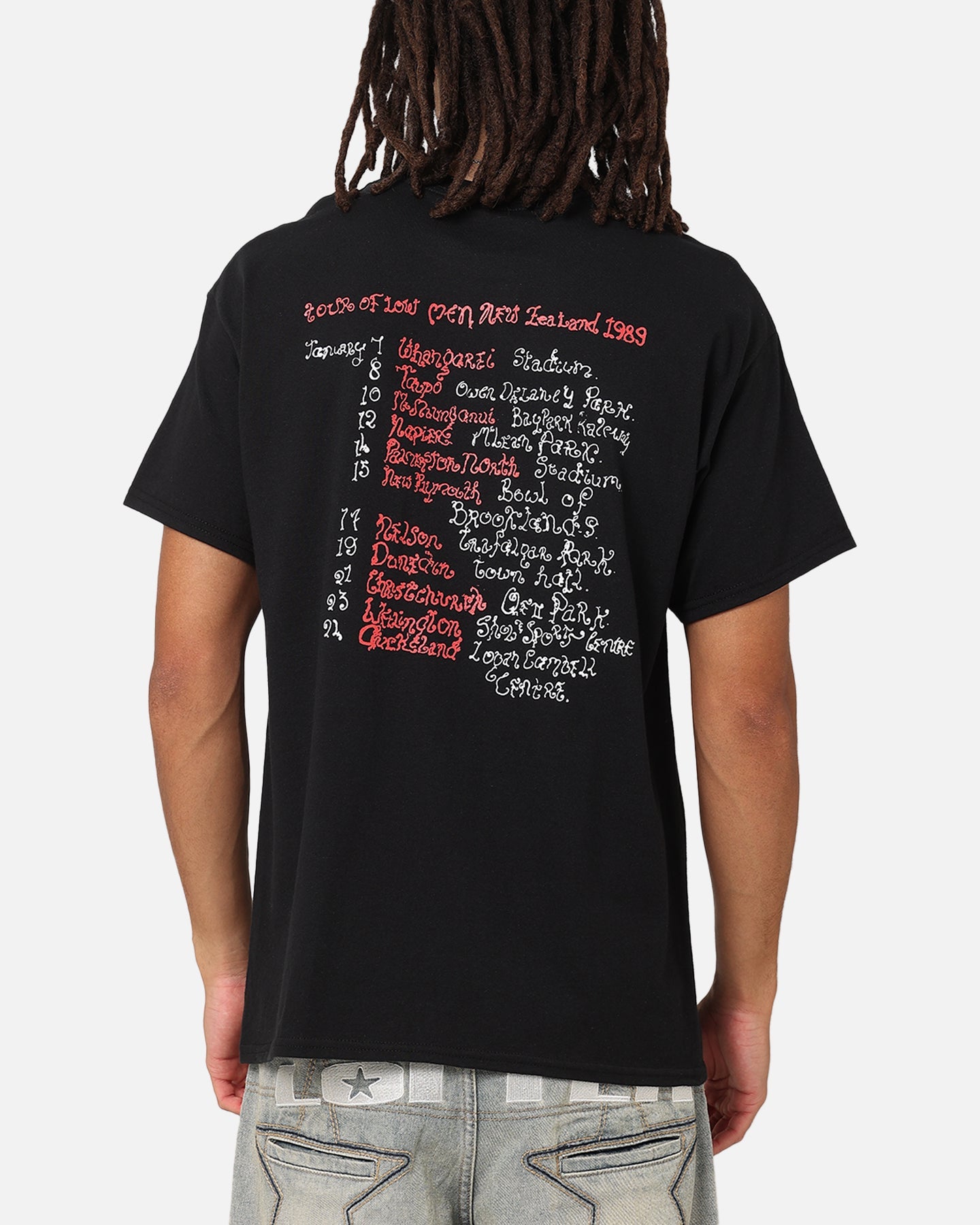 Crowded House Low Men Tour T-Shirt Black