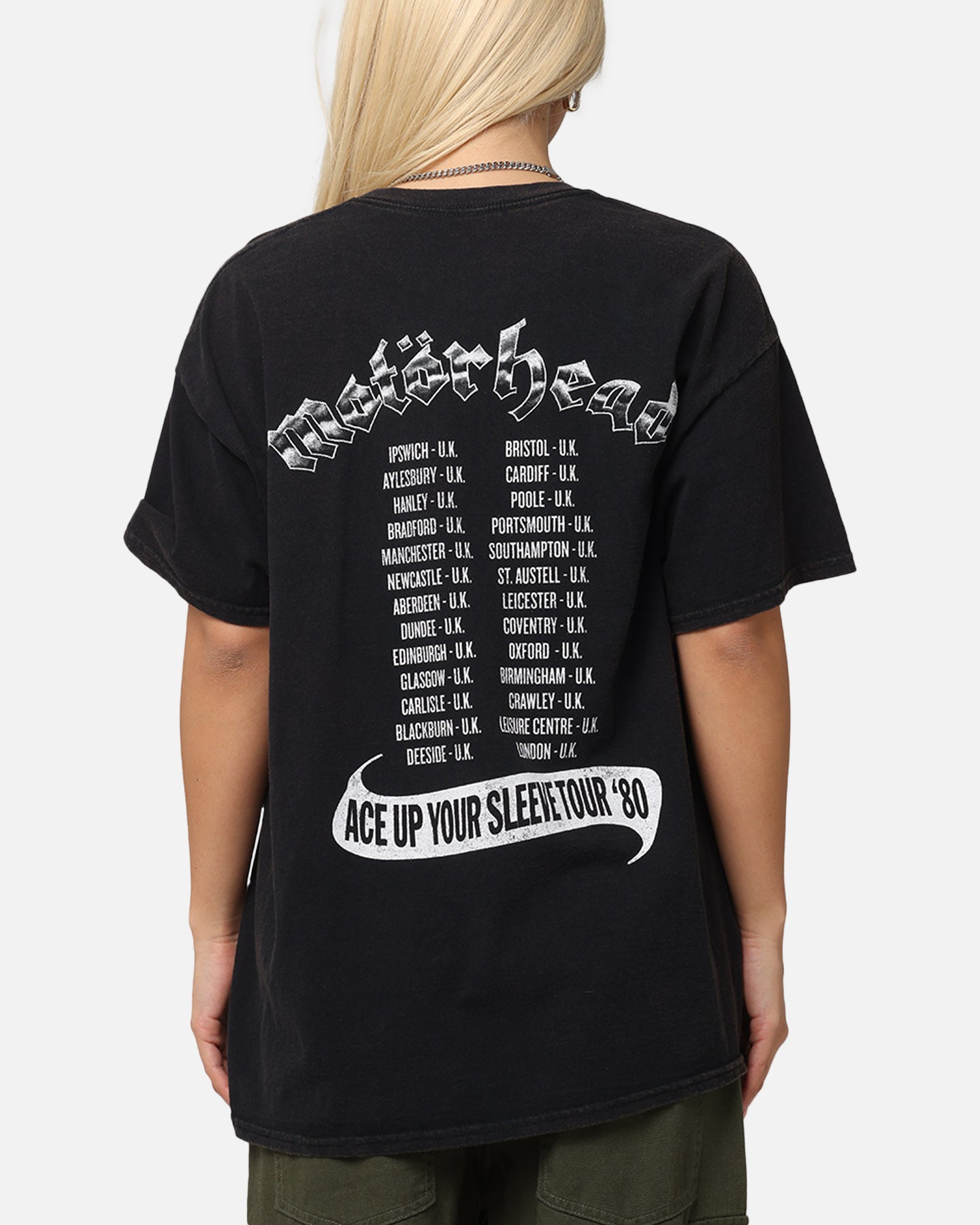 Motorhead Ace Up Your Sleeve T-Shirt Faded Black Style001