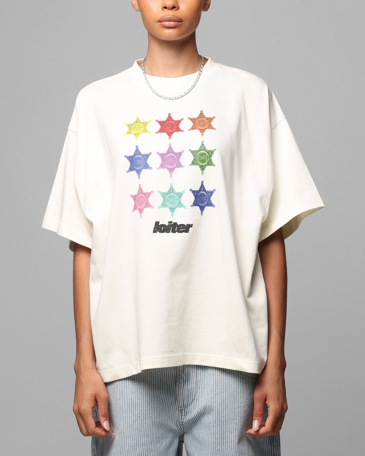 Loiter Sherif Vintage T-Shirt Off White Style001