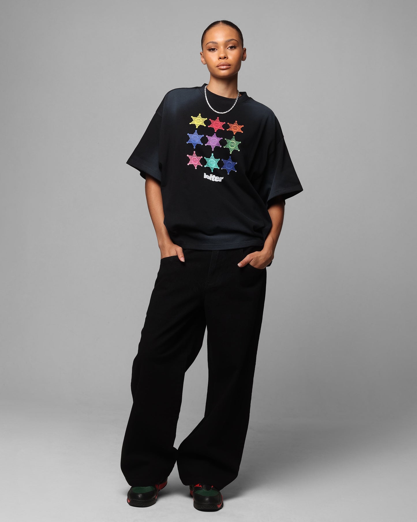 Loiter Sherif Vintage T-Shirt Washed Black Style001