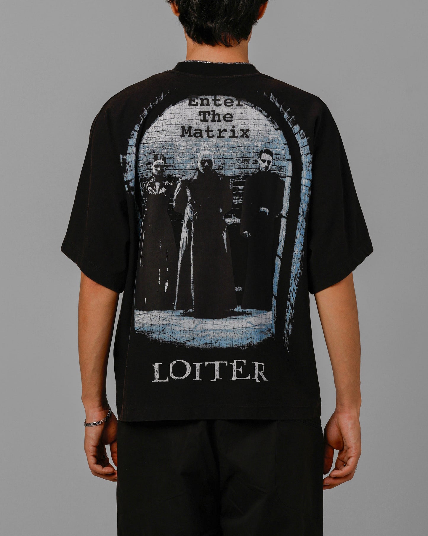 Loiter The Matrix Boxy T-Shirt Washed Black