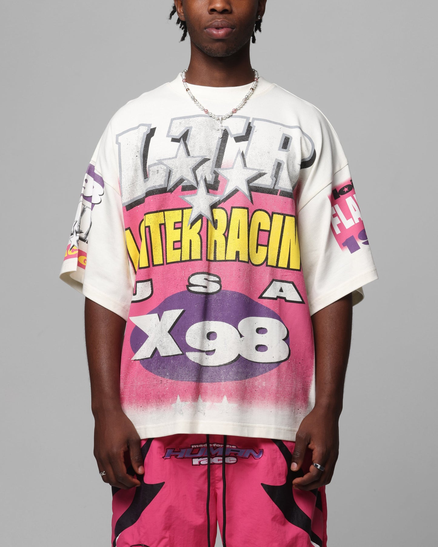 Loiter Racer Box T-Shirt Off White