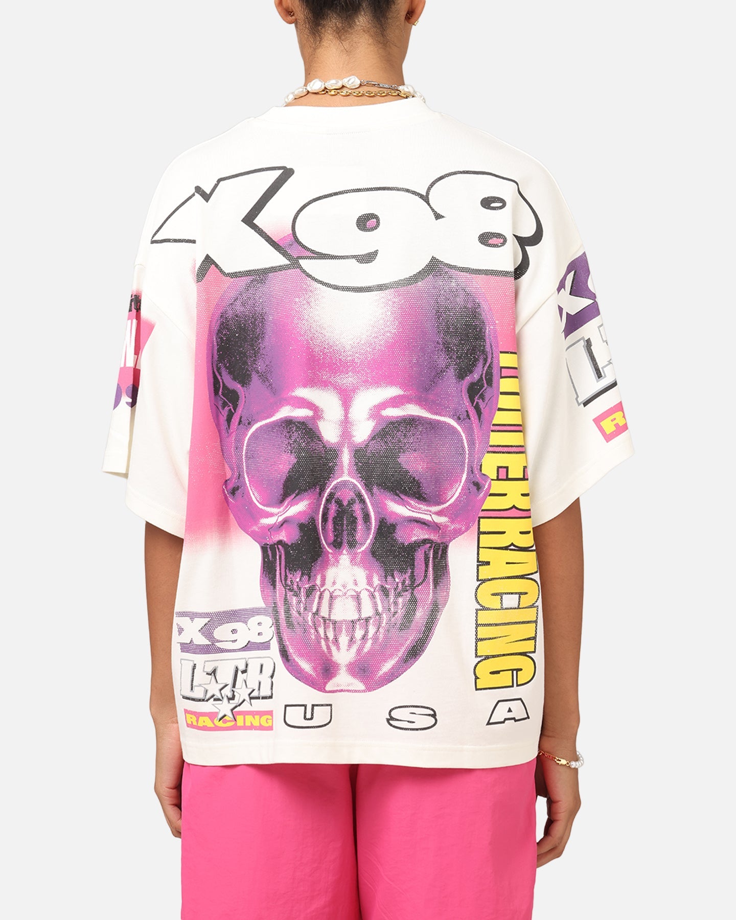 Loiter Racer Box T-Shirt Off White Style001