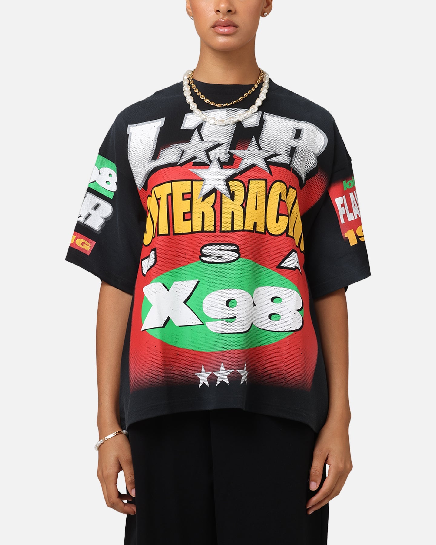 Loiter Racer Box T-Shirt Vintage Black Style001