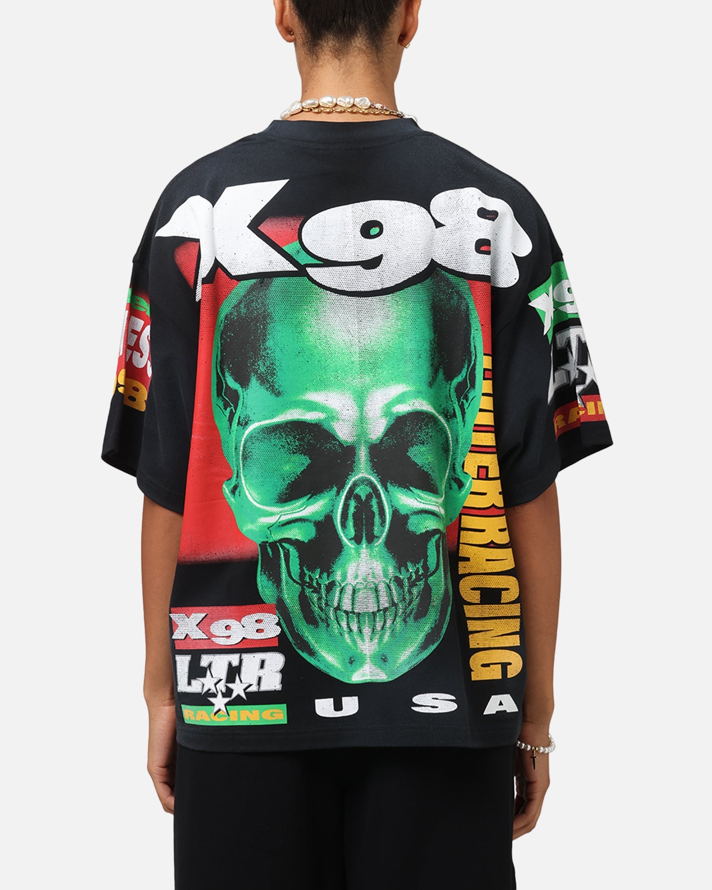 Loiter Racer Box T-Shirt Vintage Black Style001