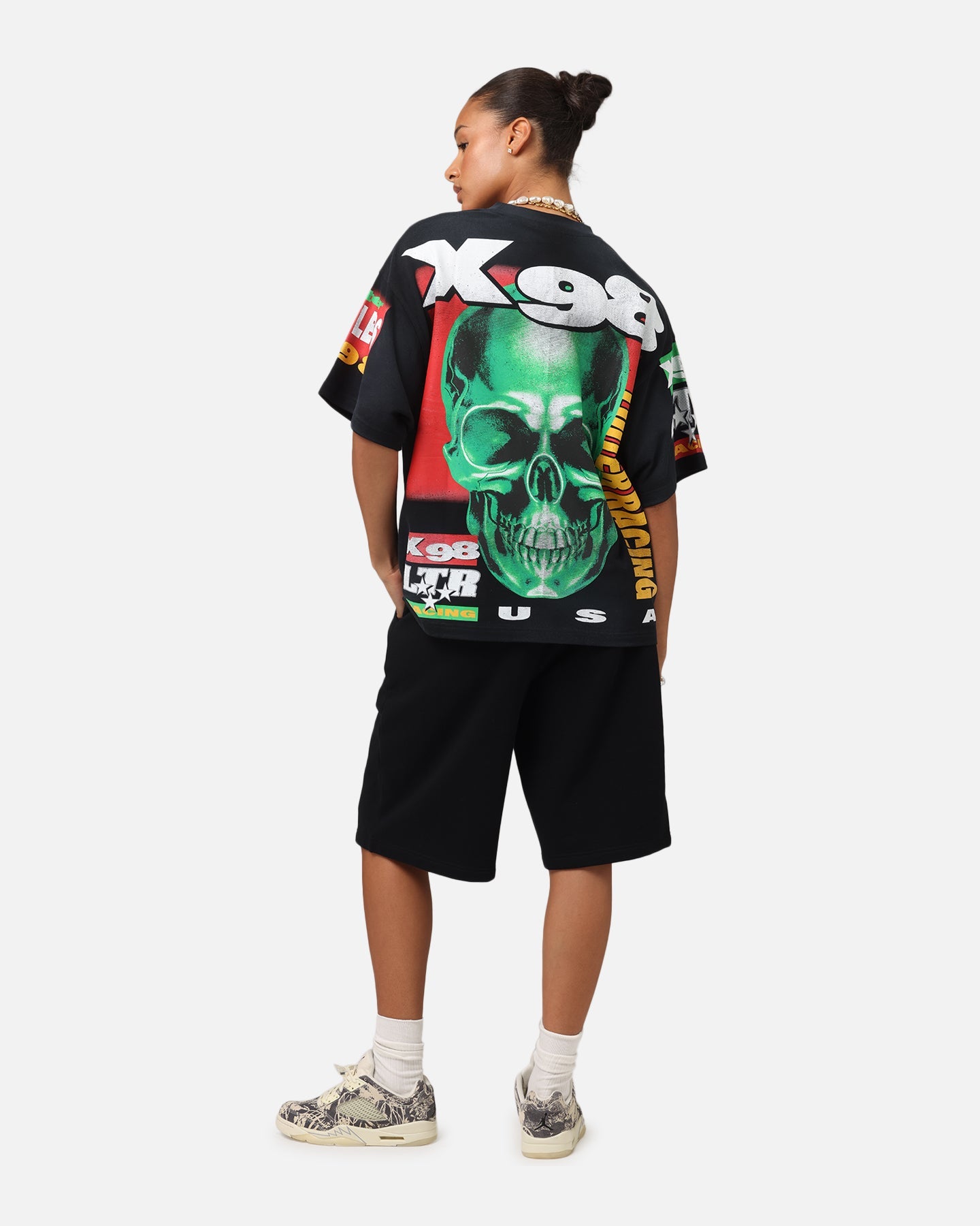Loiter Racer Box T-Shirt Vintage Black Style001