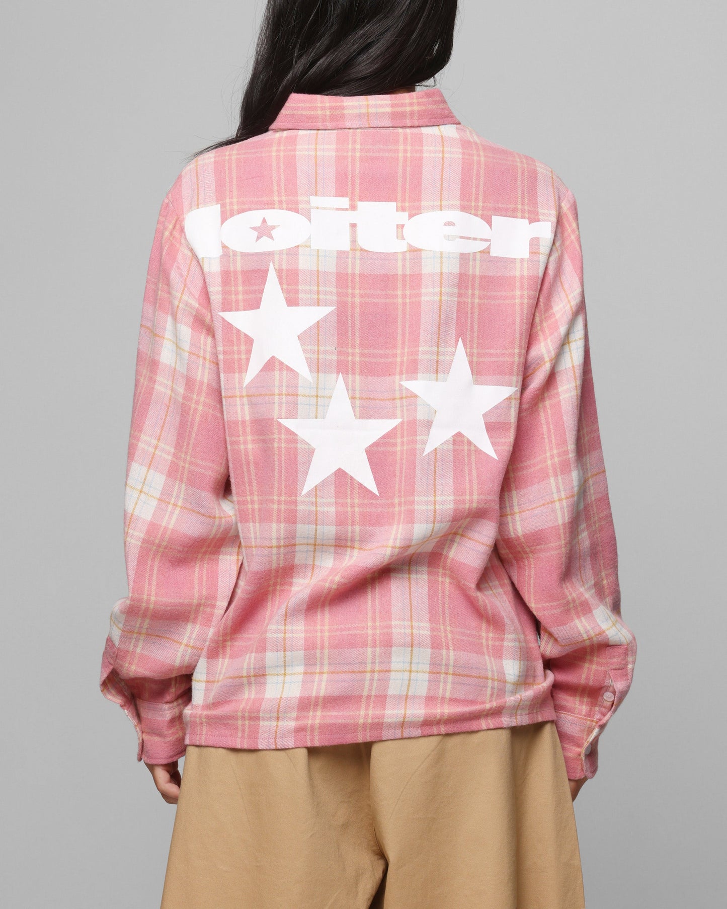 Loiter Solar Button Up Shirt Red Check Style001