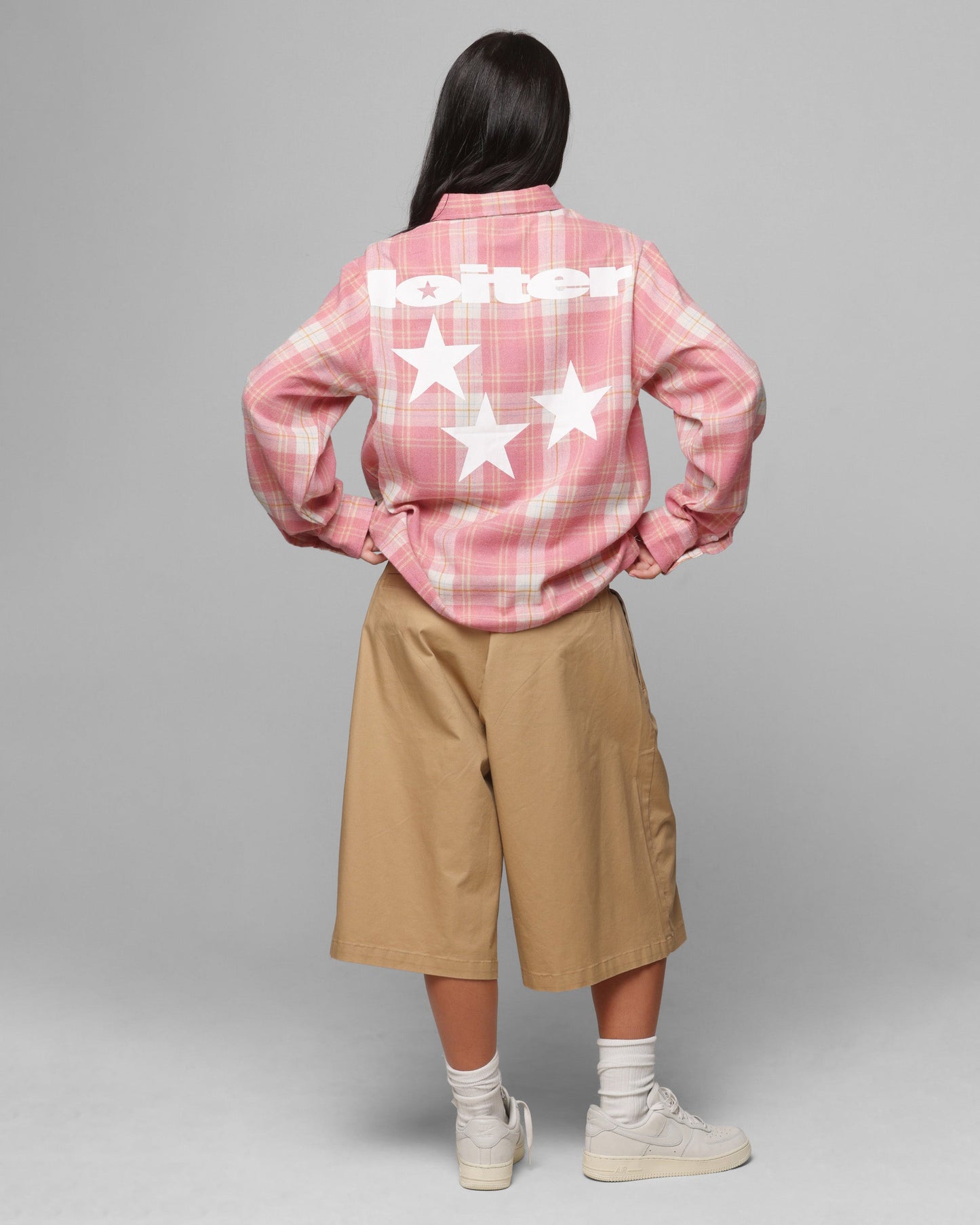 Loiter Solar Button Up Shirt Red Check Style001