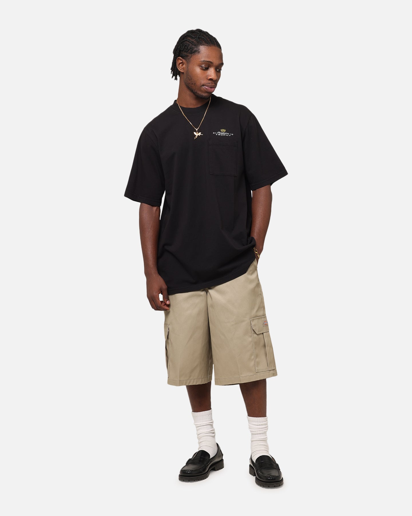 Malbon Pocket T-Shirt Black Style001