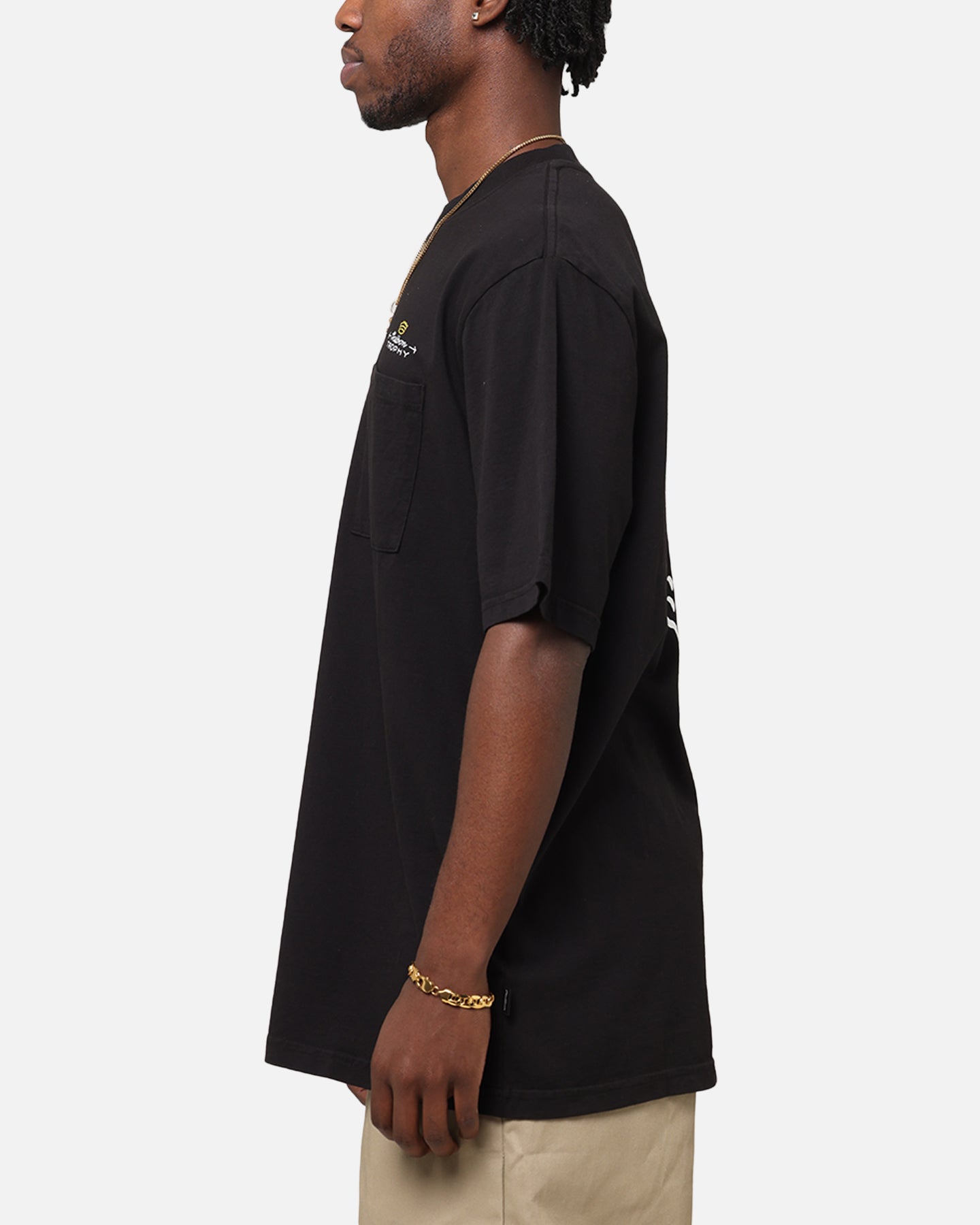 Malbon Pocket T-Shirt Black Style001